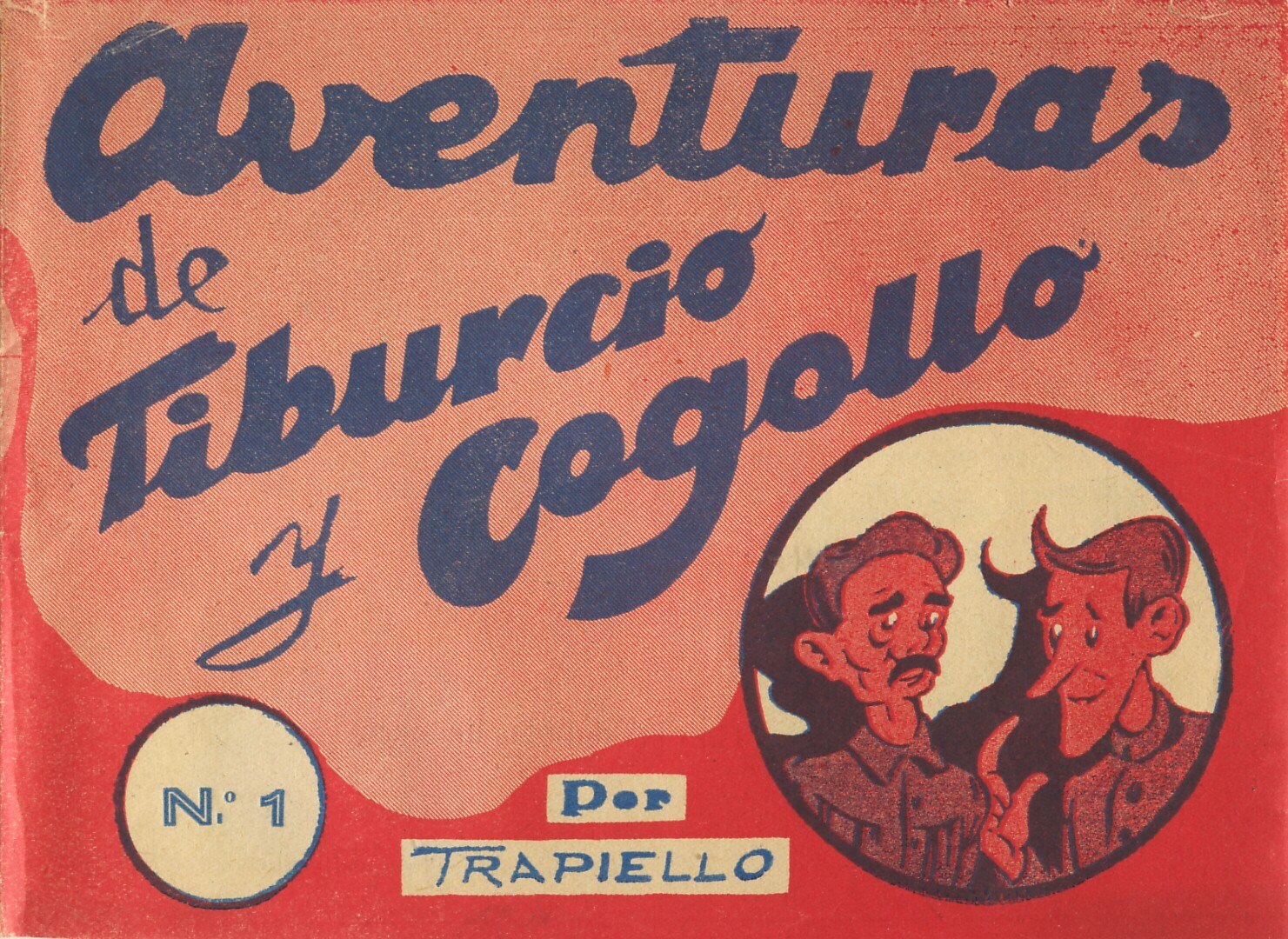 Portada ampliada de Aventuras de Tiburcio y Cogollo