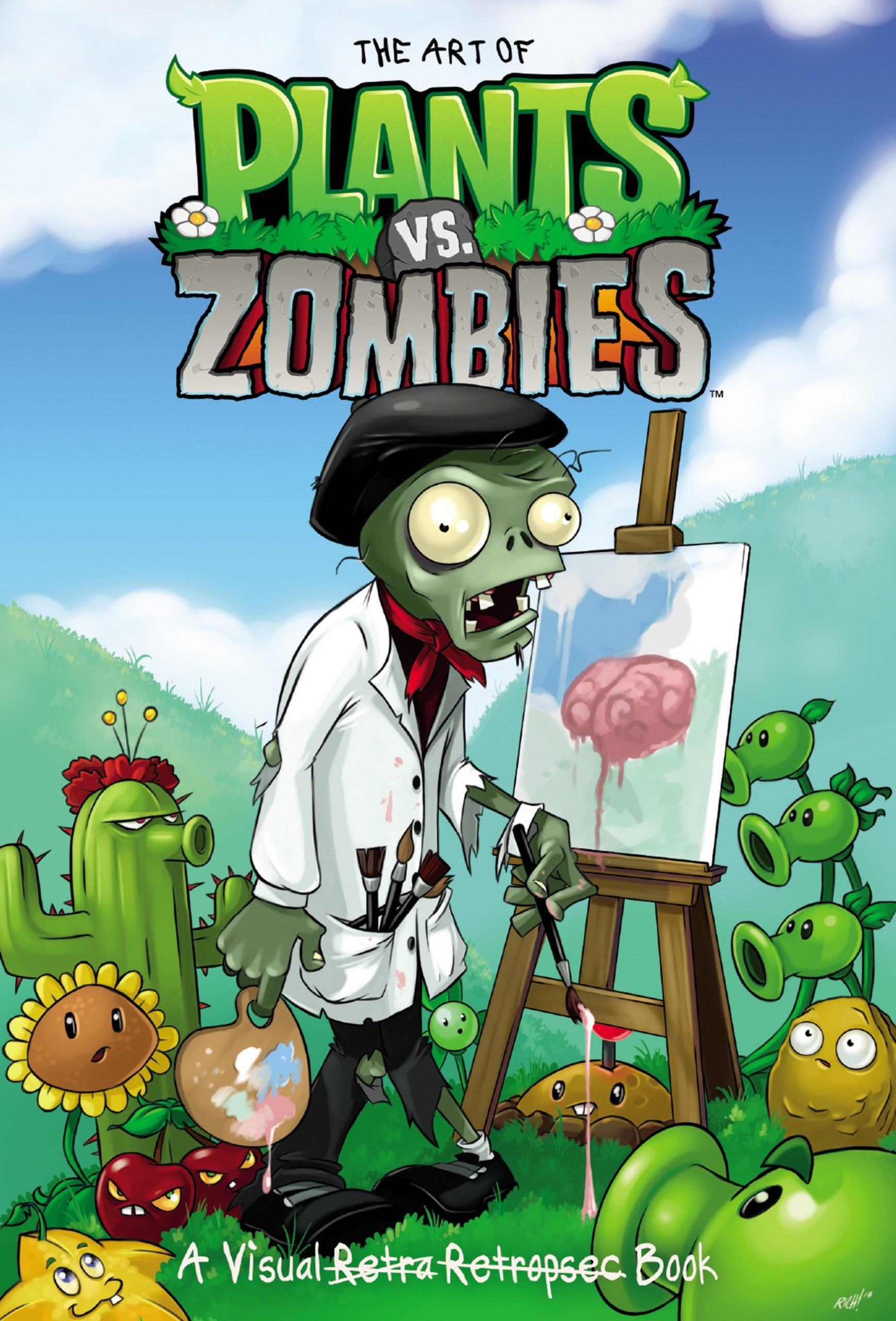 Portada ampliada de The Art of Plants Vs. Zombies
