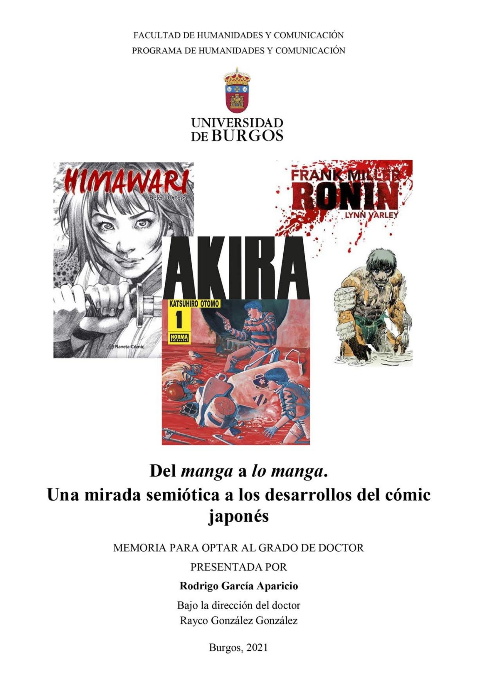 Portada ampliada de Garcia Aparicio - Del manga a lo manga (2021)
