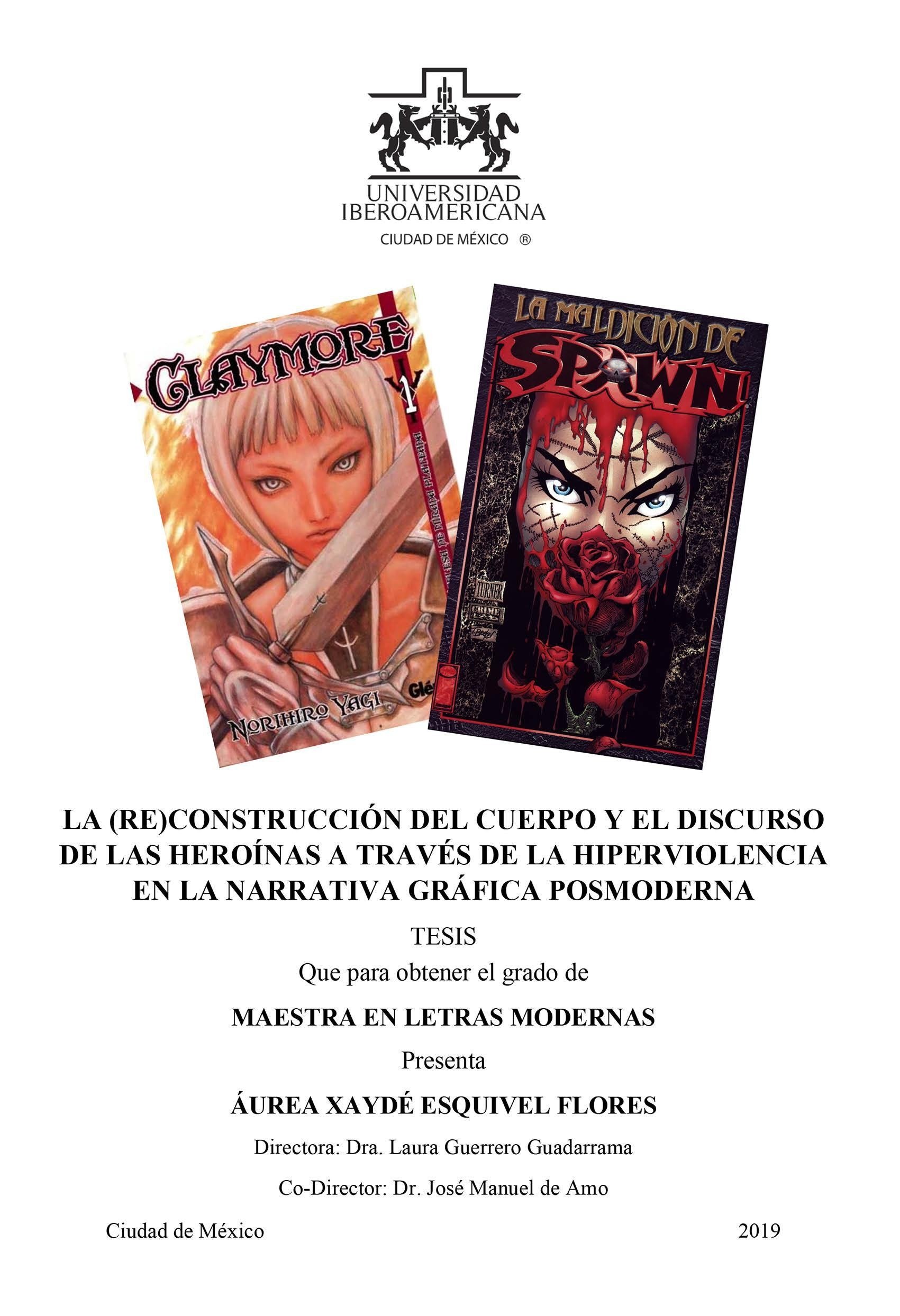 Portada ampliada de Esquivel - La (re)construccion del cuerpo y el discurso de las heroinas a traves de la hiperviolencia en la narrativa grafica posmoderna (2019)