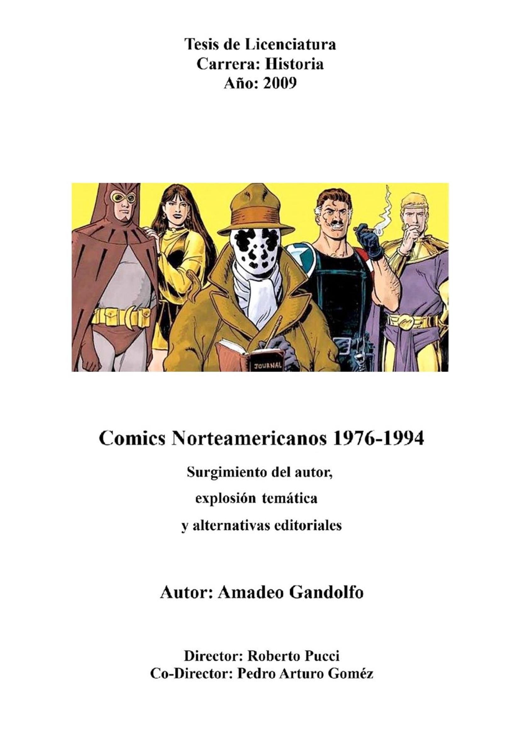 Portada ampliada de Comics Norteamericanos 1976-1994