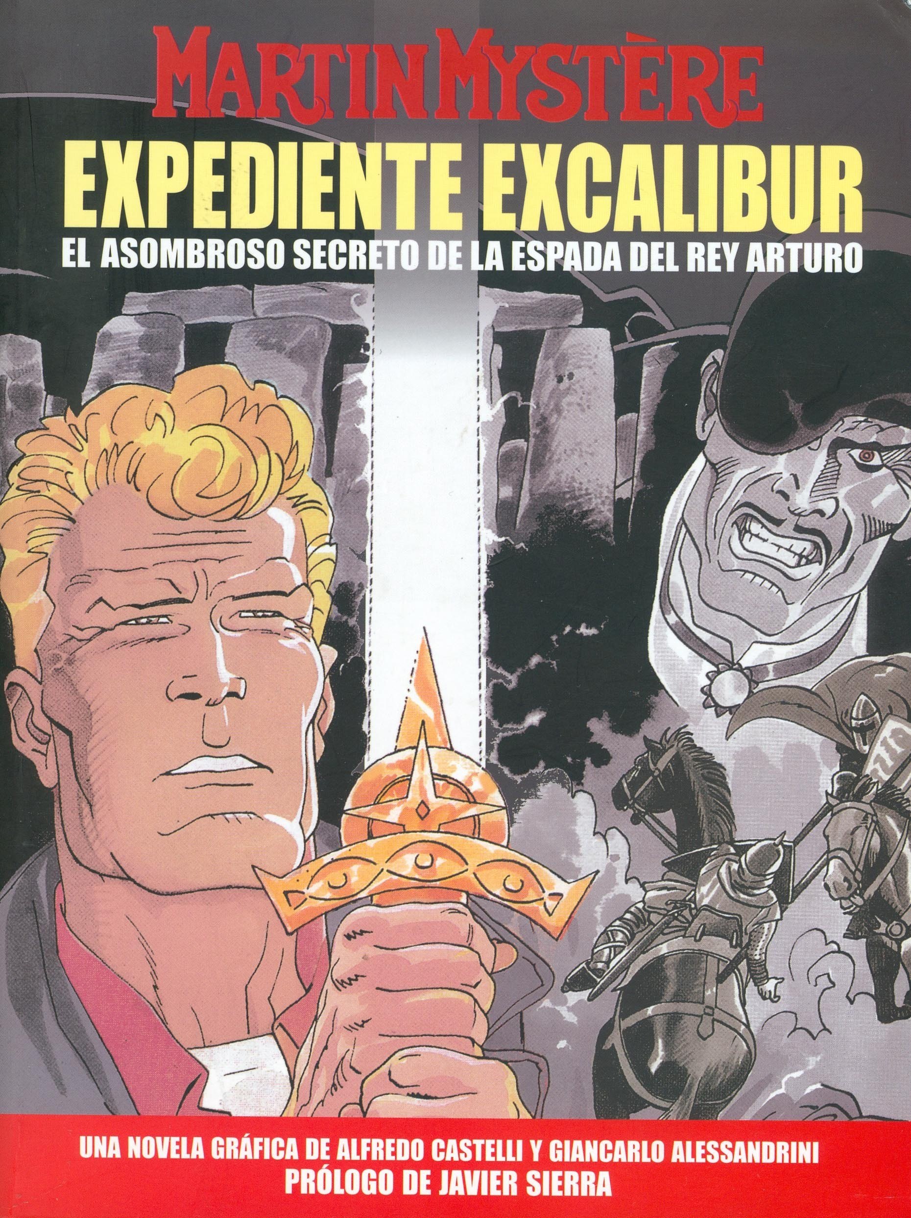 Portada ampliada de MARTIN MYSTERE EXPEDIENTE EXCALIBUR EL ASOMBROSO SECRETO DE LA ESPADA DEL REY ARTURO