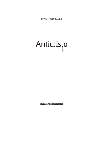 Portada ampliada de Anticristo