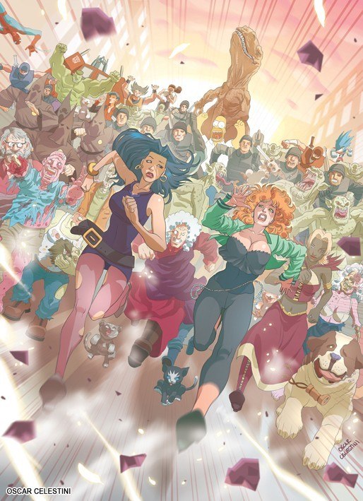 Portada ampliada de Agenzia incantesimi b1 - Artbook