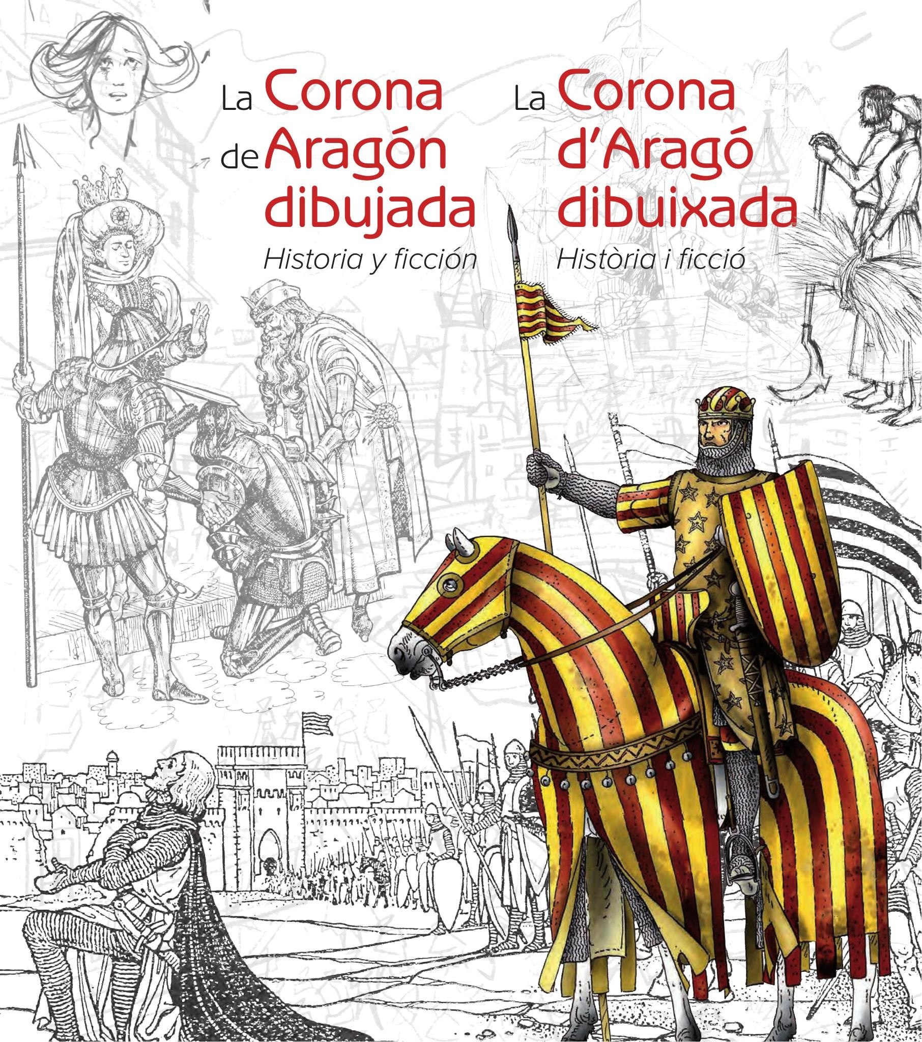 Portada ampliada de La Corona de Aragón dibujada