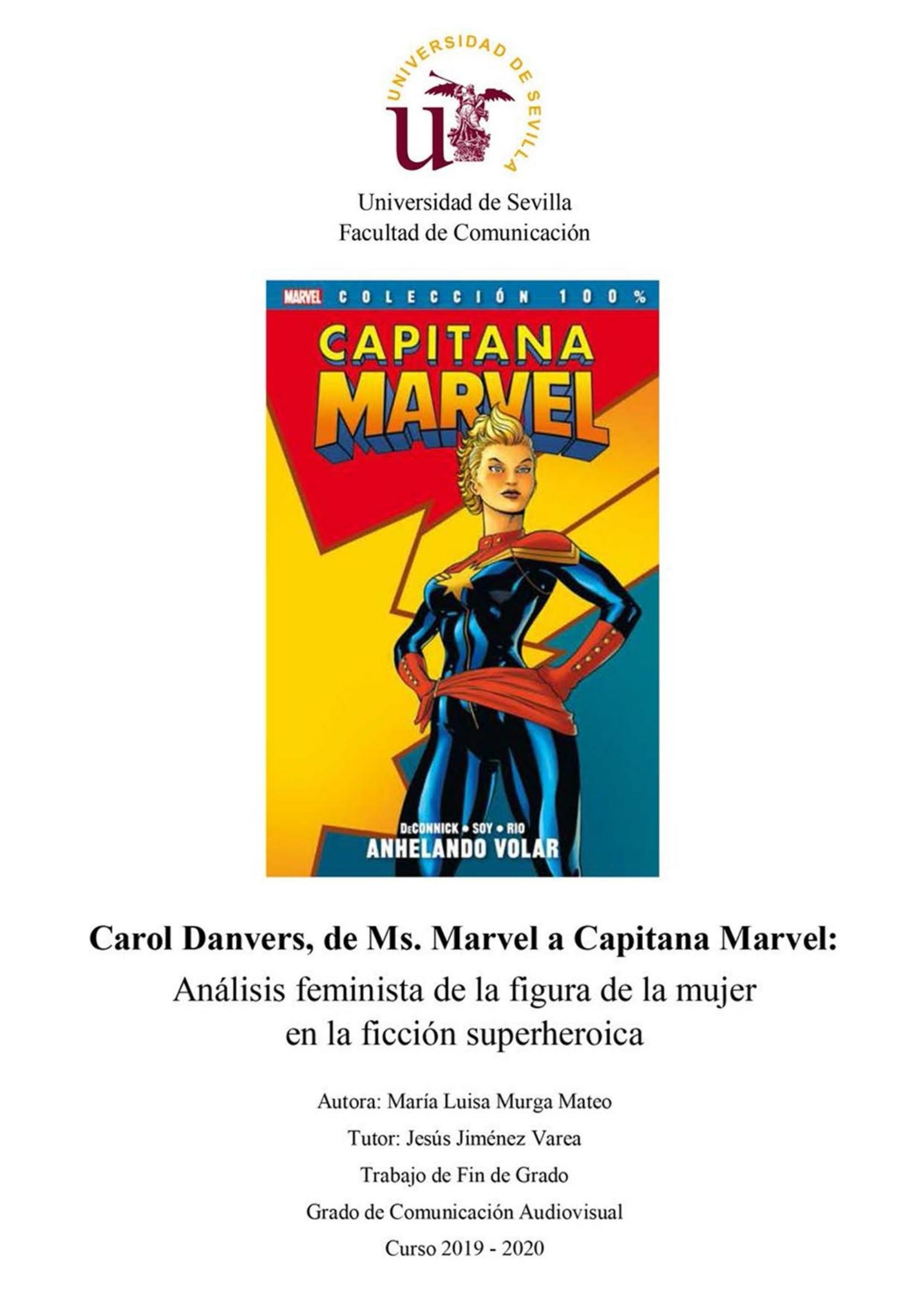 Portada ampliada de CAPITANA MARVEL