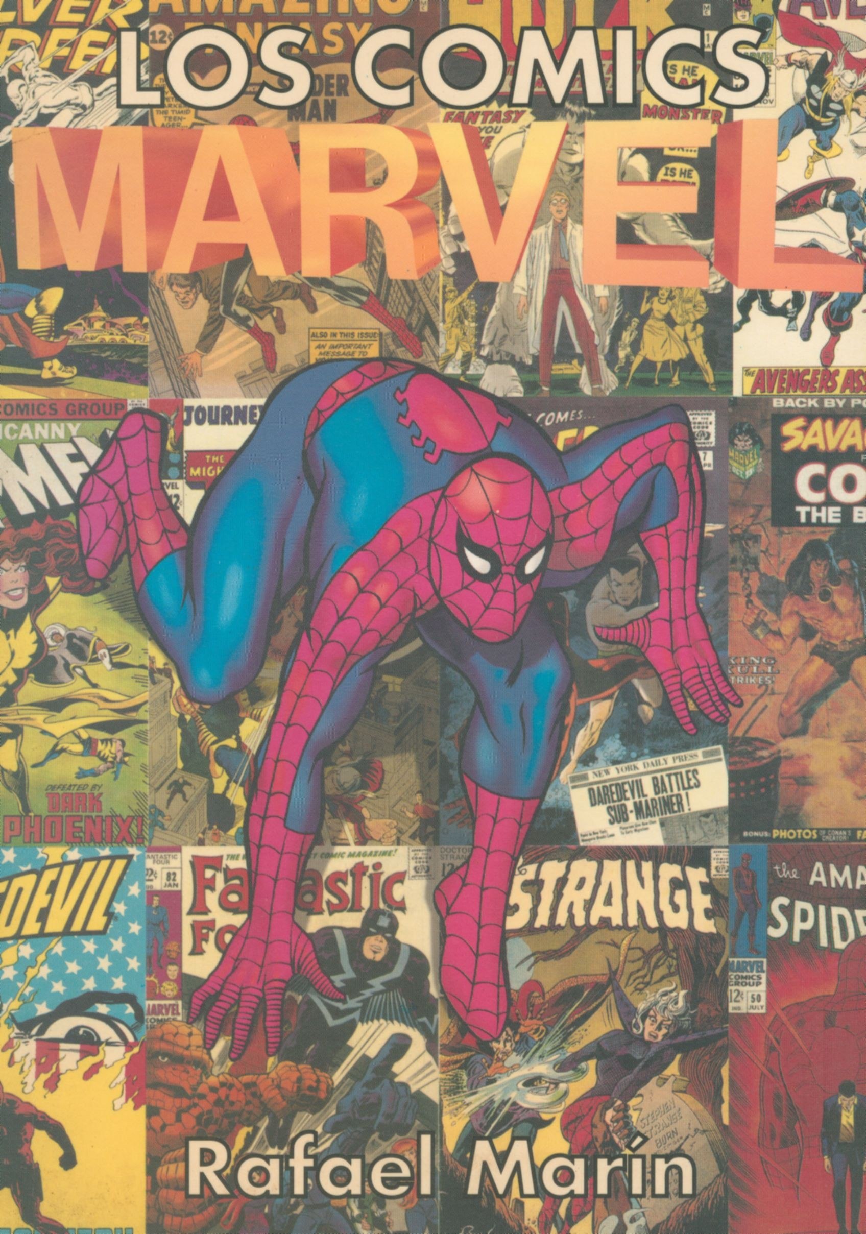 Portada ampliada de LOS COMICS MARVEL