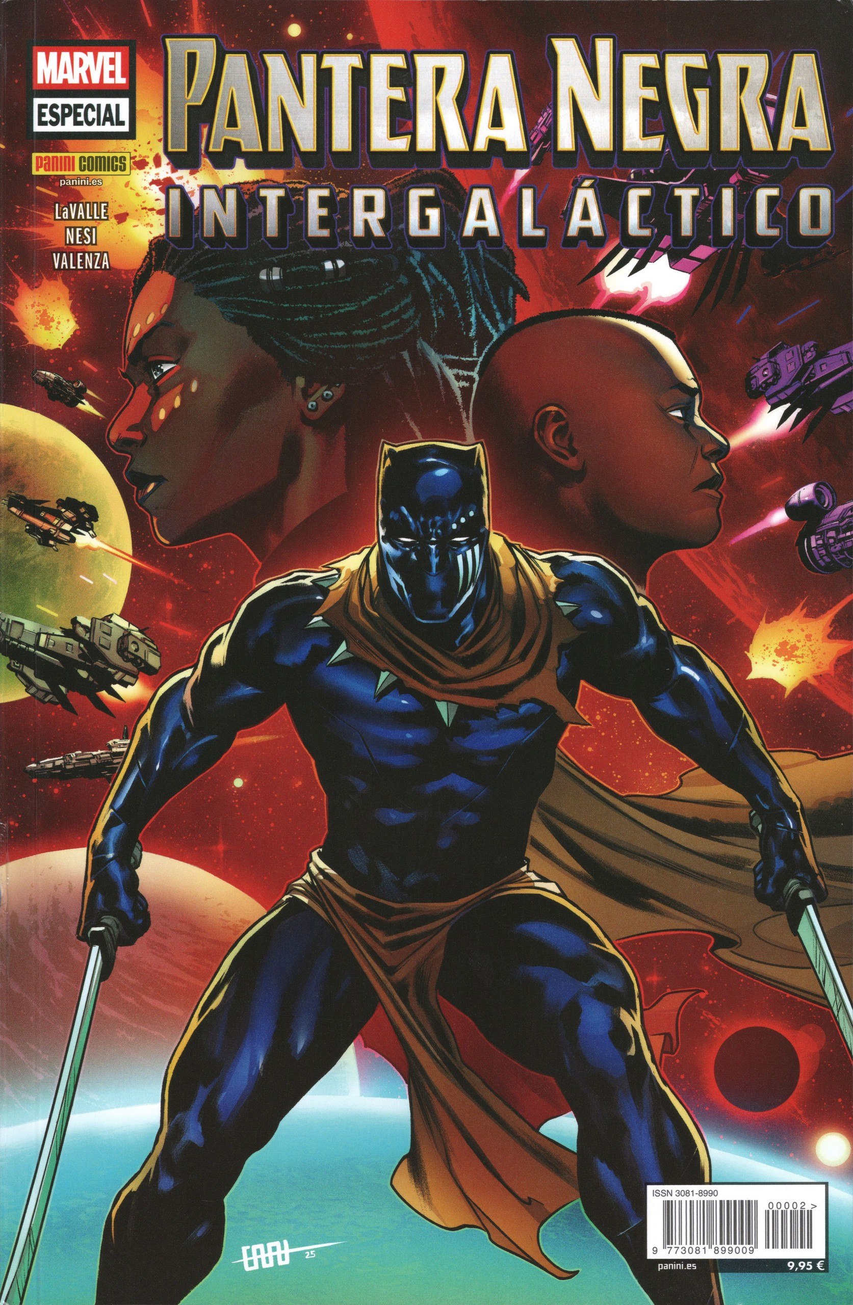 Portada ampliada de PANTERA NEGRA INTERGALÁCTICO