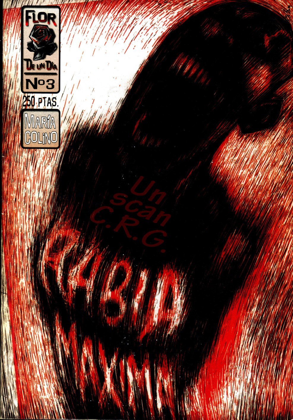 Portada ampliada de Rabia Maxima de Maria Colino - UNDER COMIC 1997