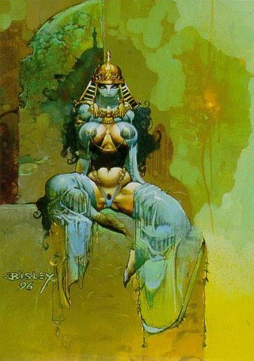 Portada ampliada de Simon Bisley mini-artbook