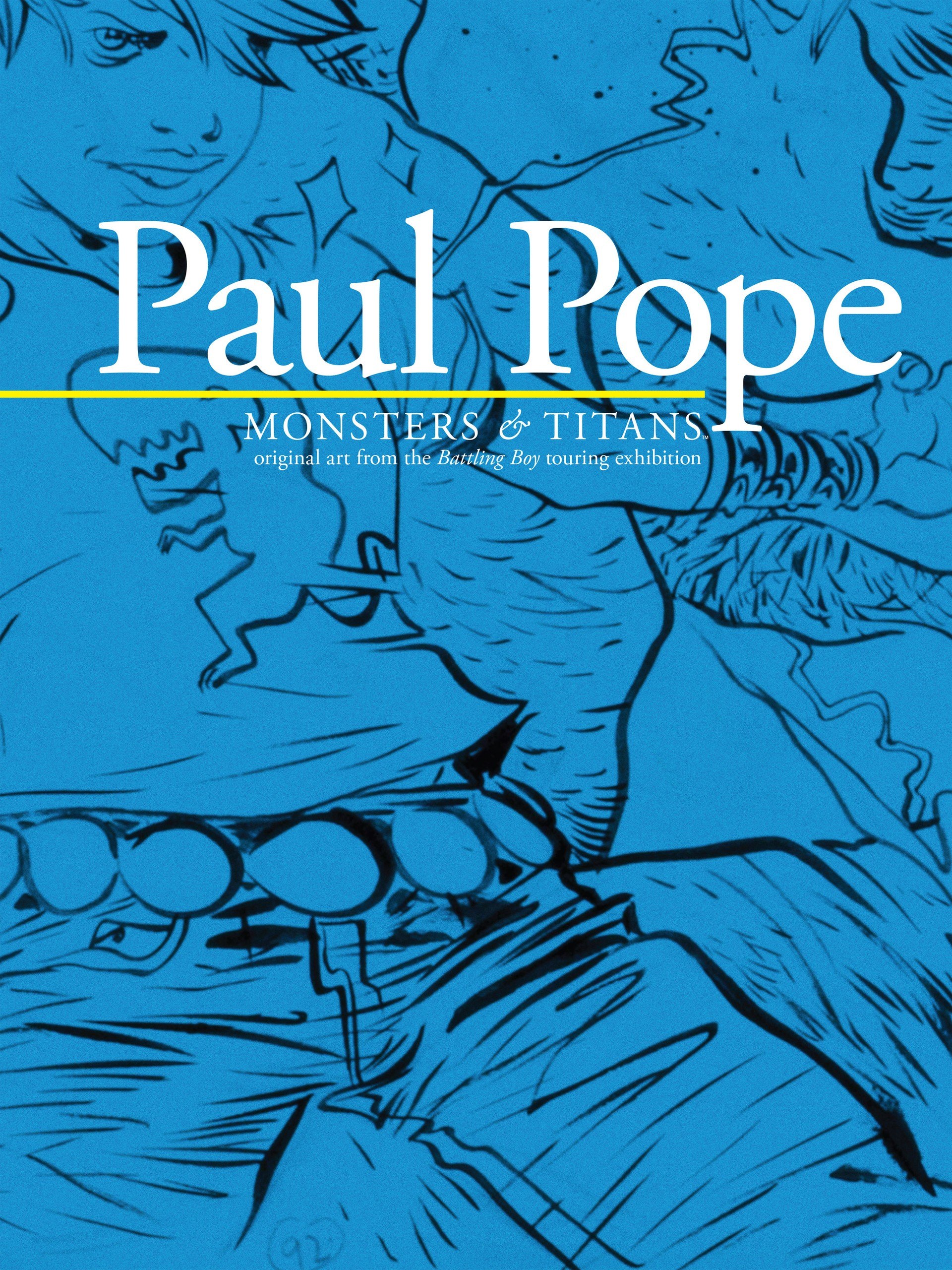 Portada ampliada de Paul Pope MONSTERS & TITANS