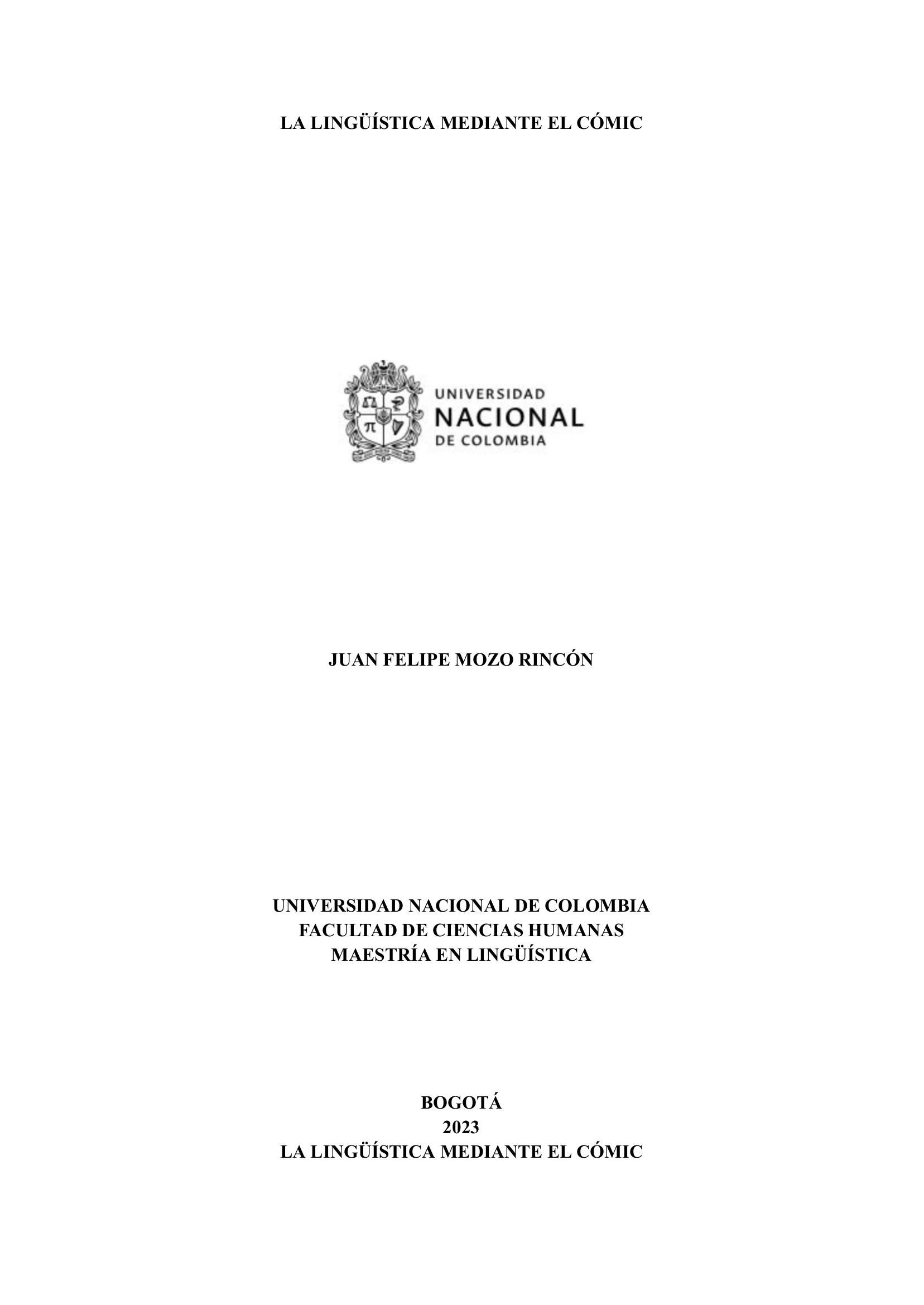 Portada ampliada de LA LENGÜÍSTICA MEDIANTE EL CÓMIC