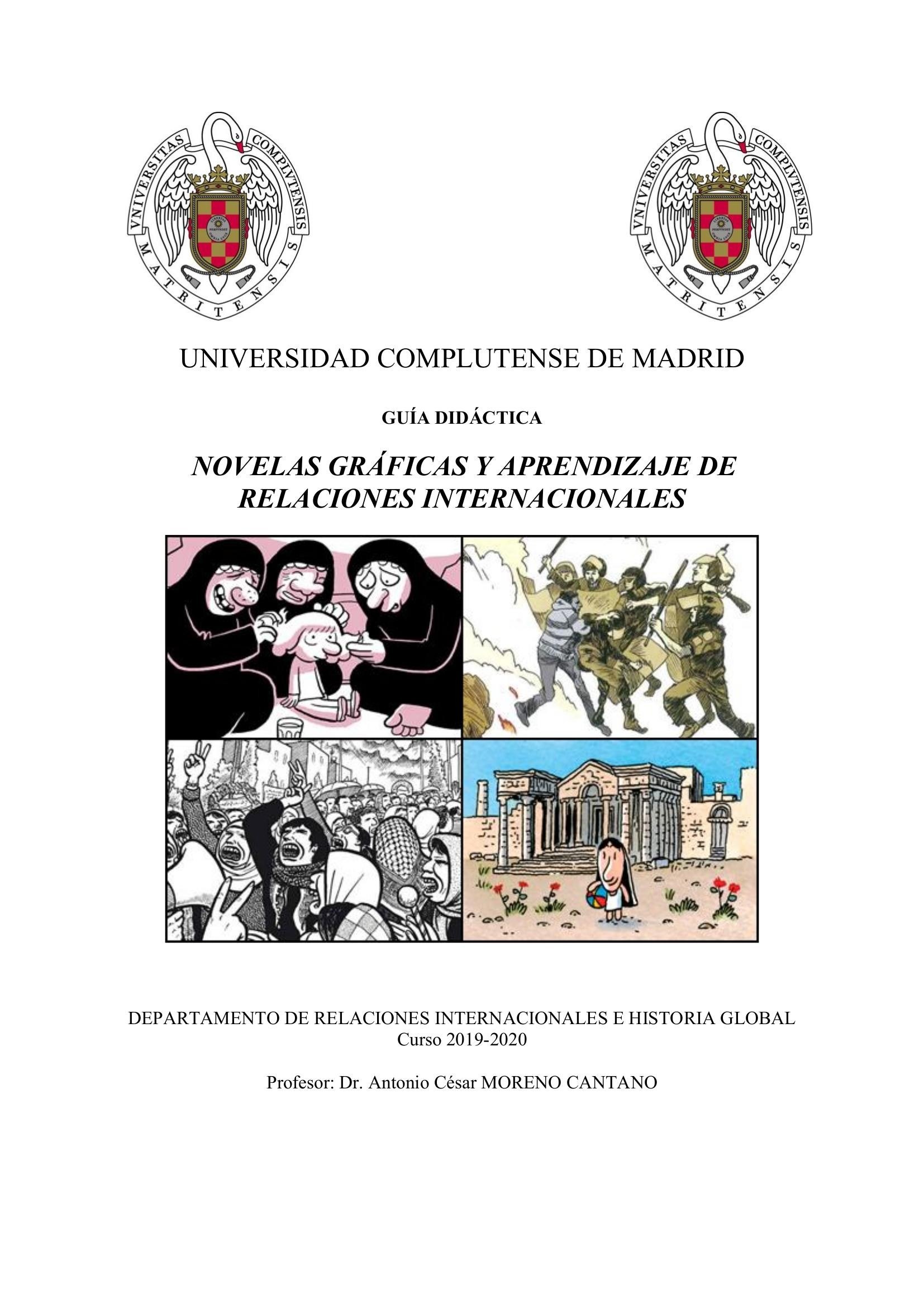 Portada ampliada de NOVELAS GRÁFICAS Y APRENDIZAJE DE RELACIONES INTERNACIONALES