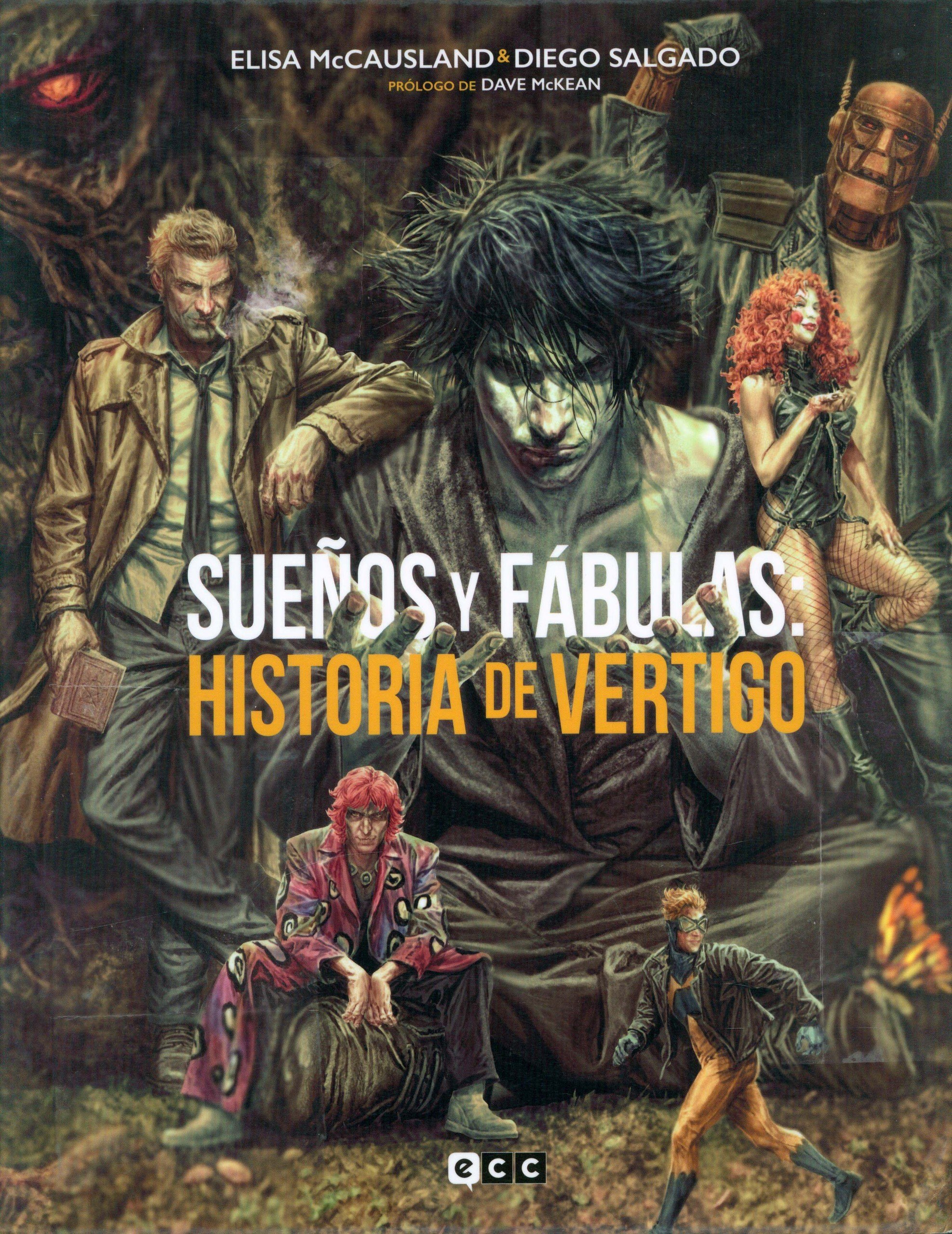Portada ampliada de SUEÑOS Y FÁBULAS. HISTORIA DE VERTIGO