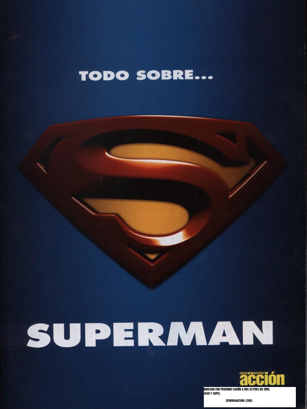 Portada ampliada de TODO SOBRE... SUPERMAN