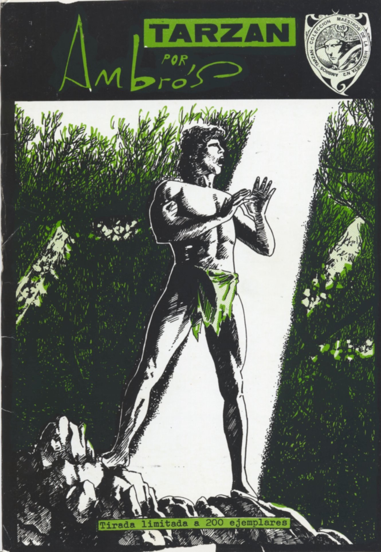 Portada ampliada de Tarzan por Ambrois