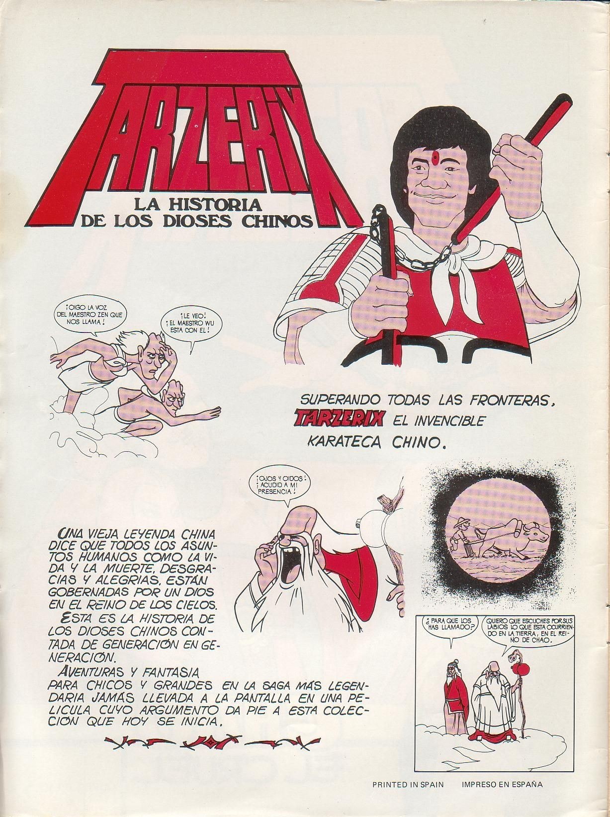 Portada ampliada de Tarzan La Historia de los Dioses Chinos