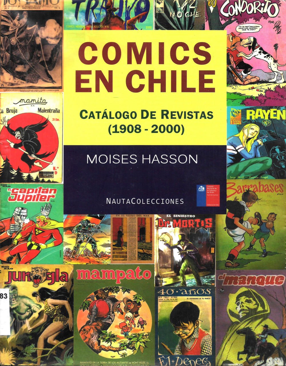 Portada ampliada de COMICS EN CHILE CATÁLOGO DE REVISTAS (1908 - 2000)