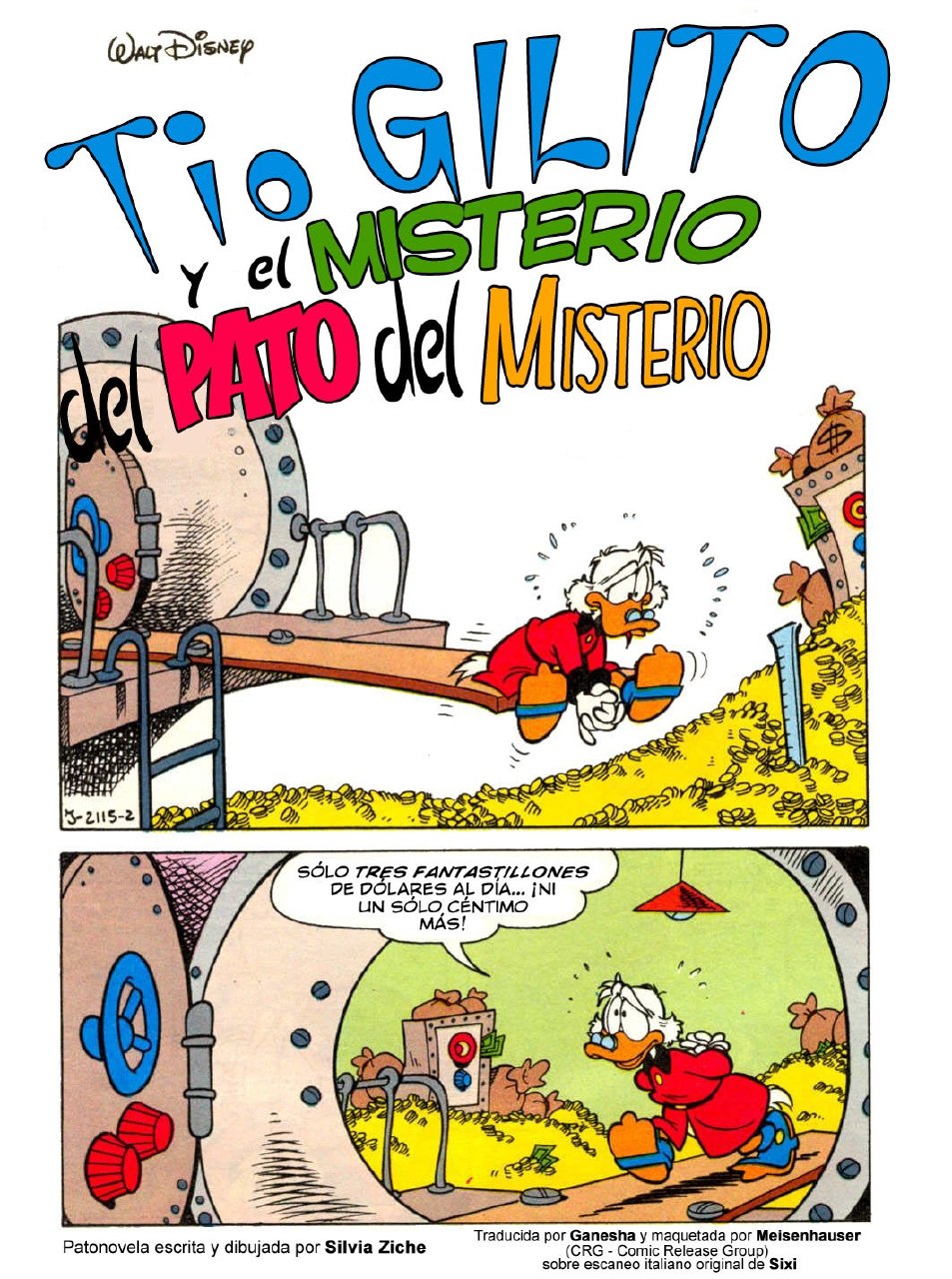 Portada ampliada de Tío GILITO y el MISTERIO del PATO del MISTERIO