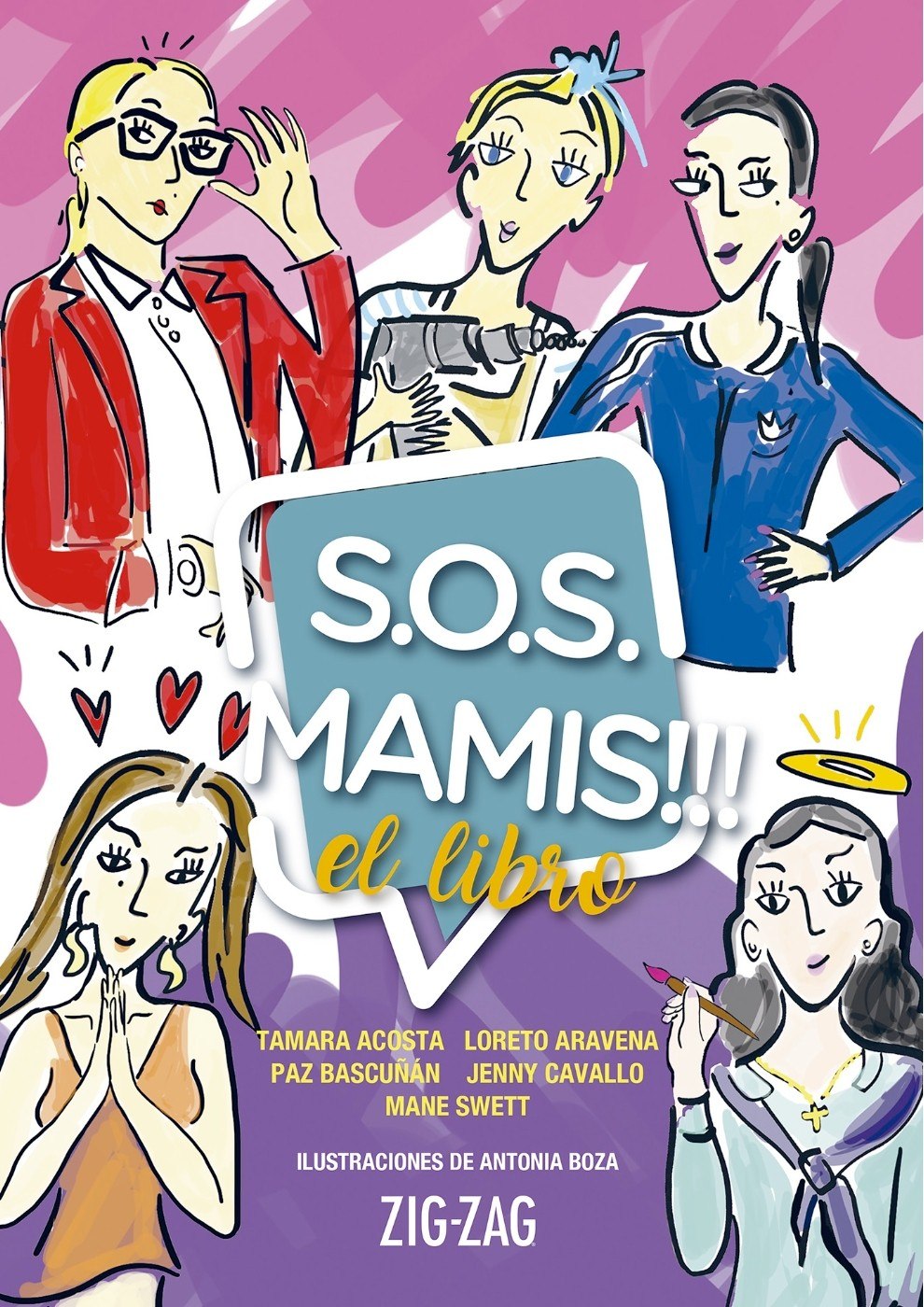 Portada ampliada de S.O.S. Mamis!!! el libro