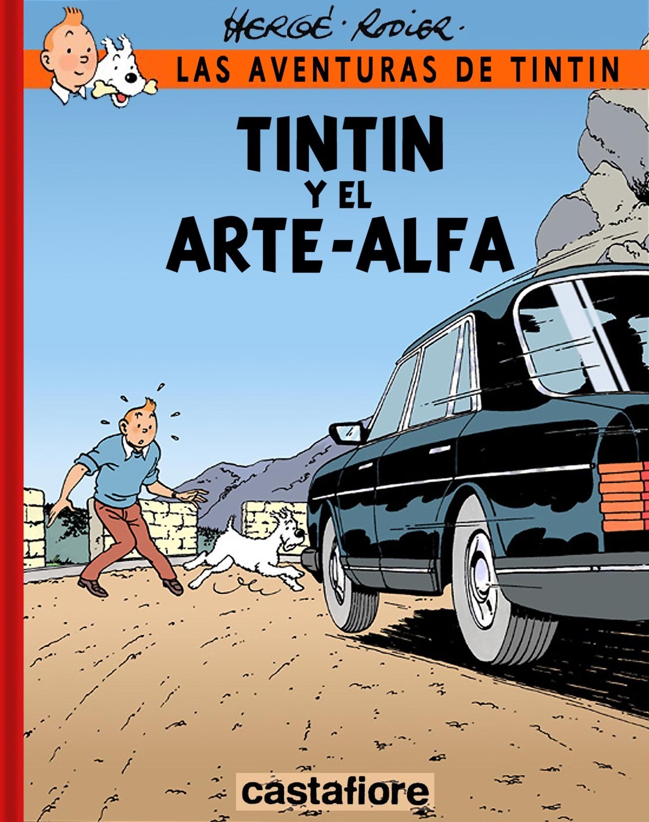 Portada ampliada de TINTIN Y EL ARTE-ALFA