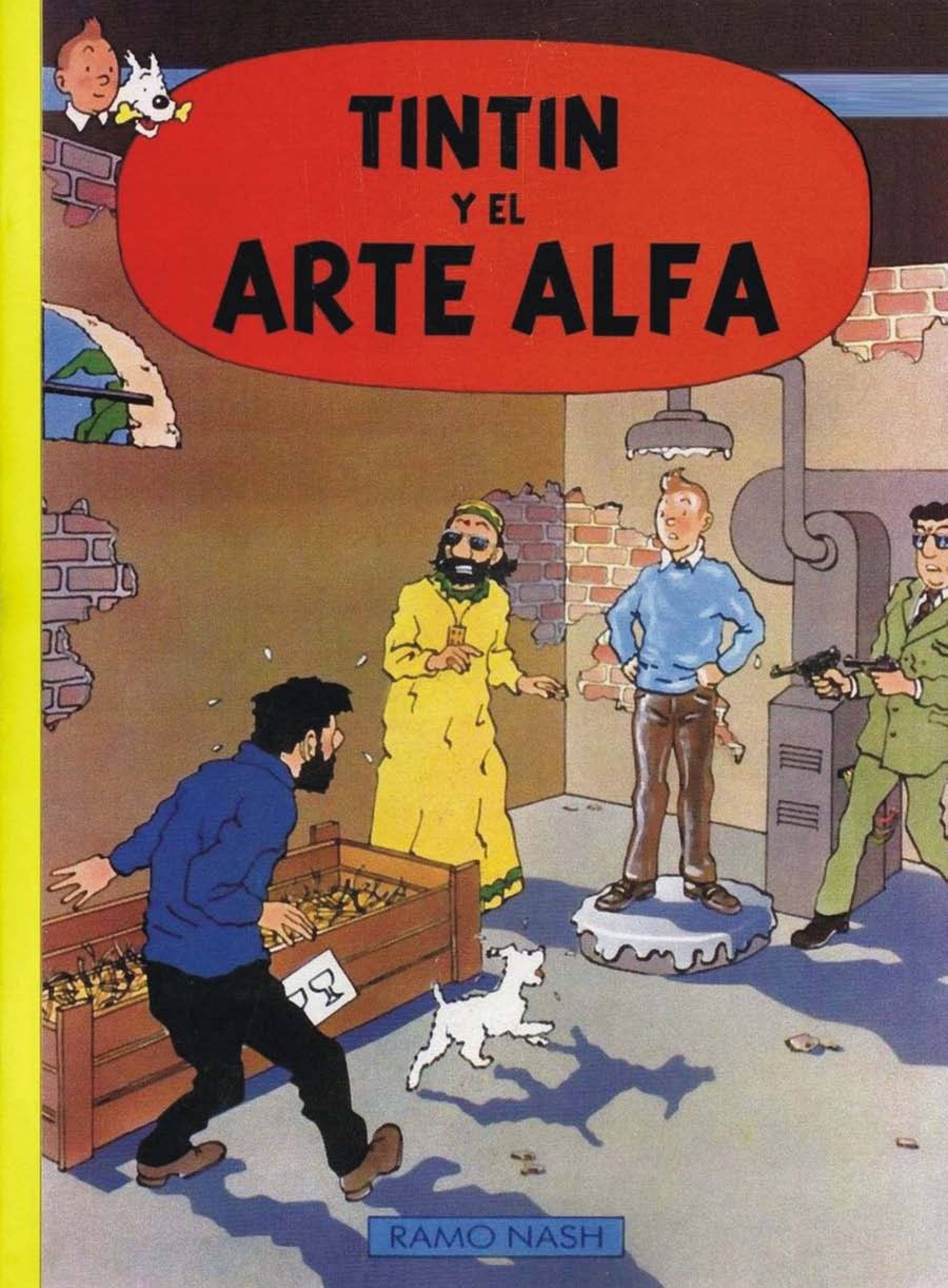Portada ampliada de TINTIN Y EL ARTE ALFA