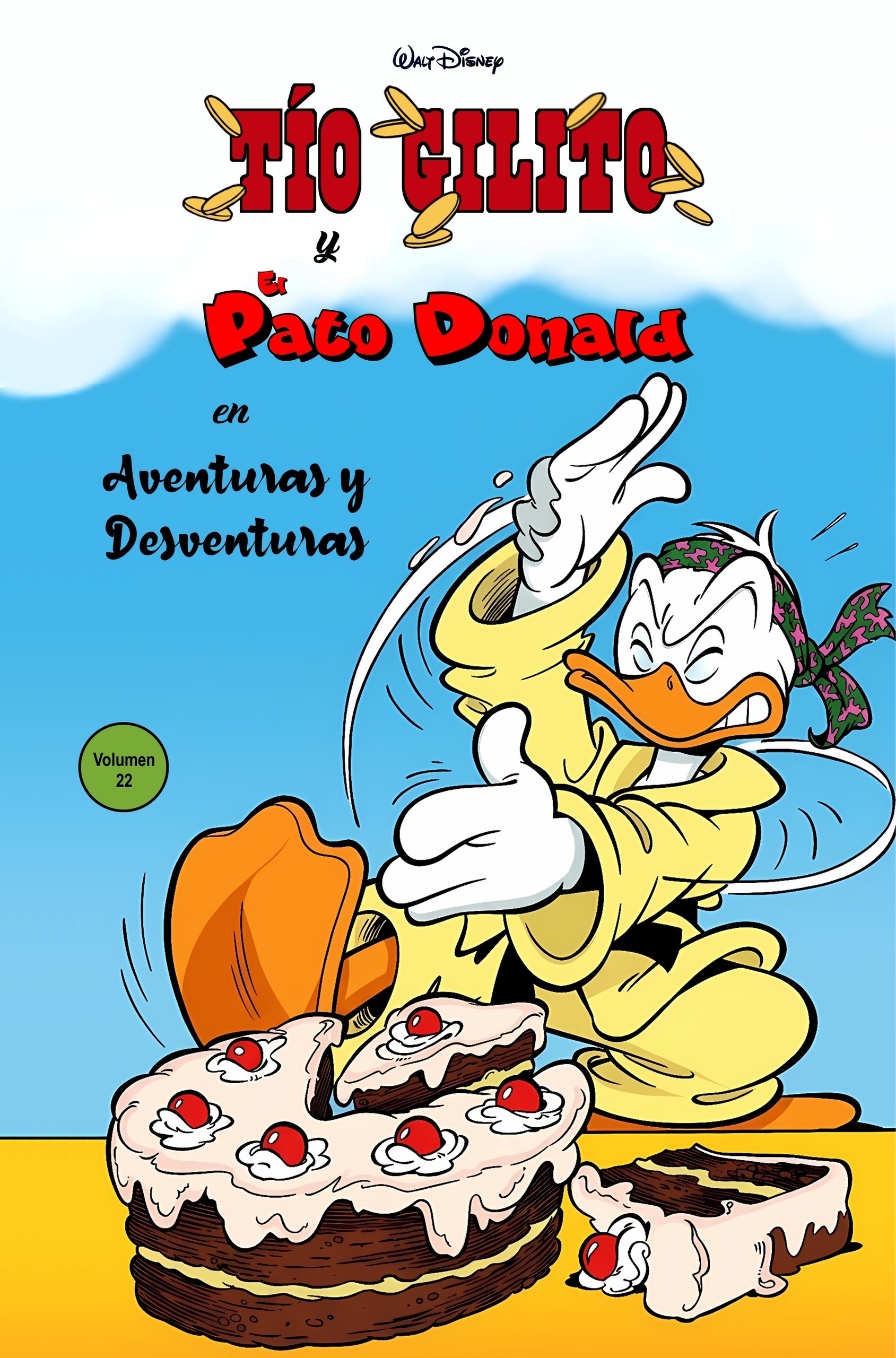 Portada ampliada de Tío Gilito y Pato Donald en Aventuras y Desventuras