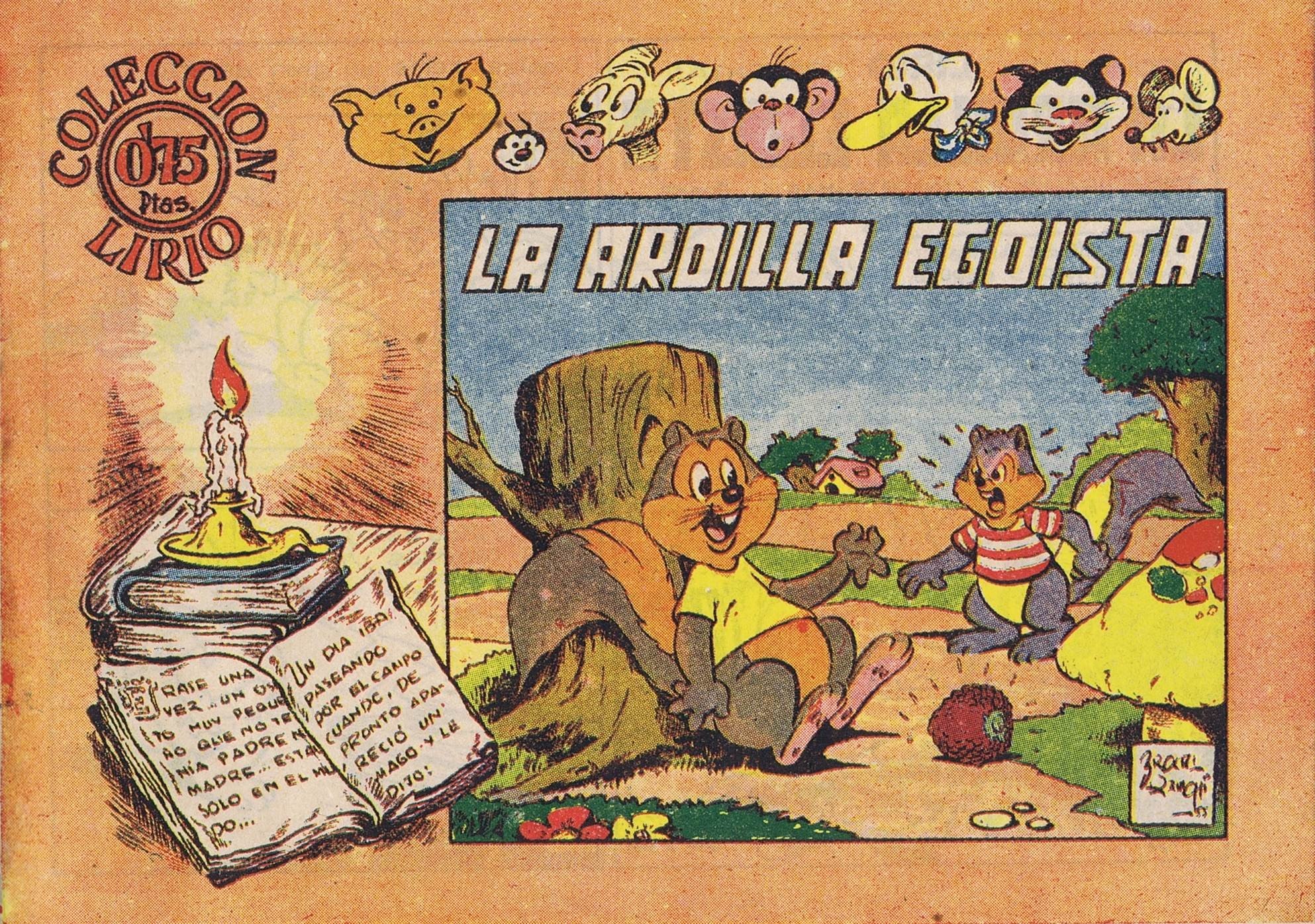 Portada ampliada de La Ardilla Egoista