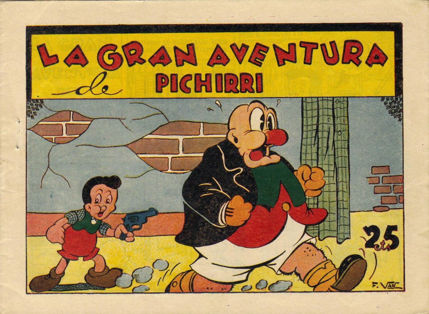 Portada ampliada de LA GRAN AVENTURA de PICHIRRI