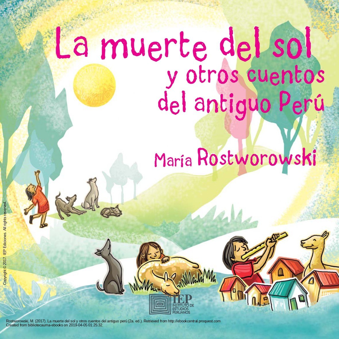 Portada ampliada de La muerte del sol y otros cuentos del antiguo Perú