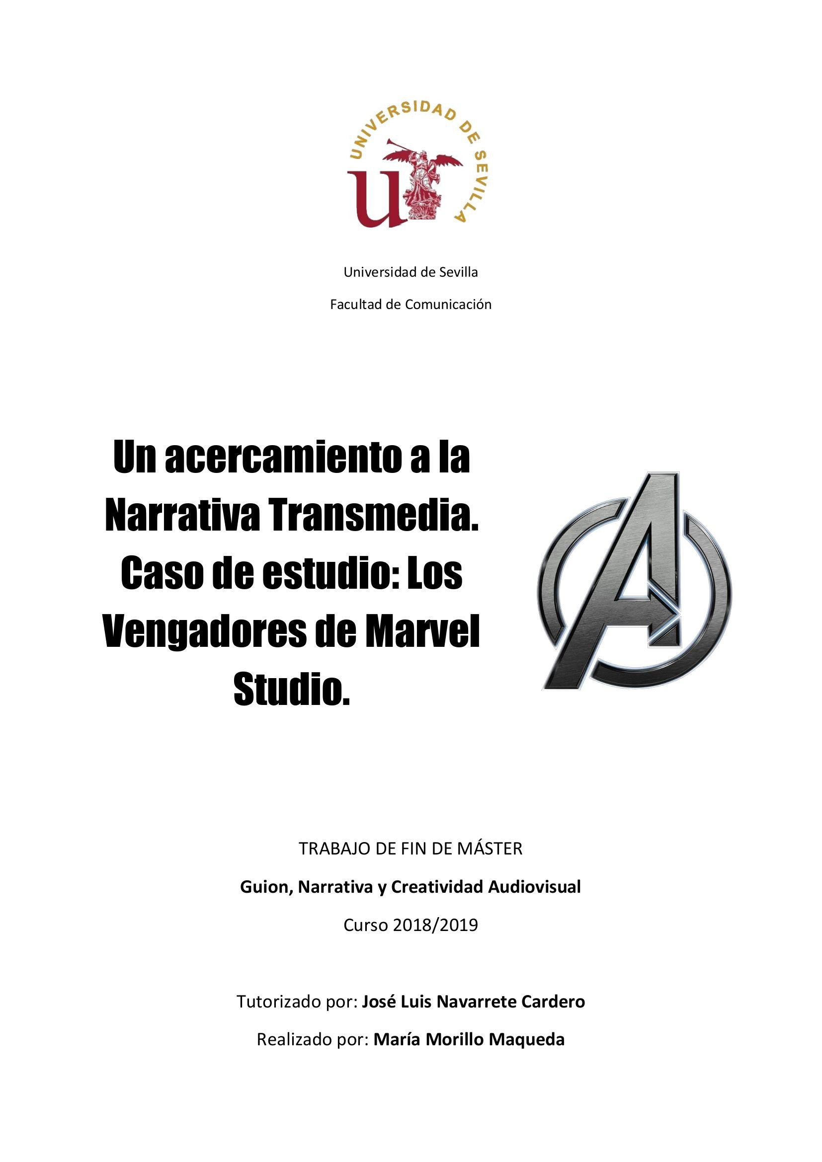 Portada ampliada de Un acercamiento a la Narrativa Transmedia. Caso de estudio: Los Vengadores de Marvel Studio.