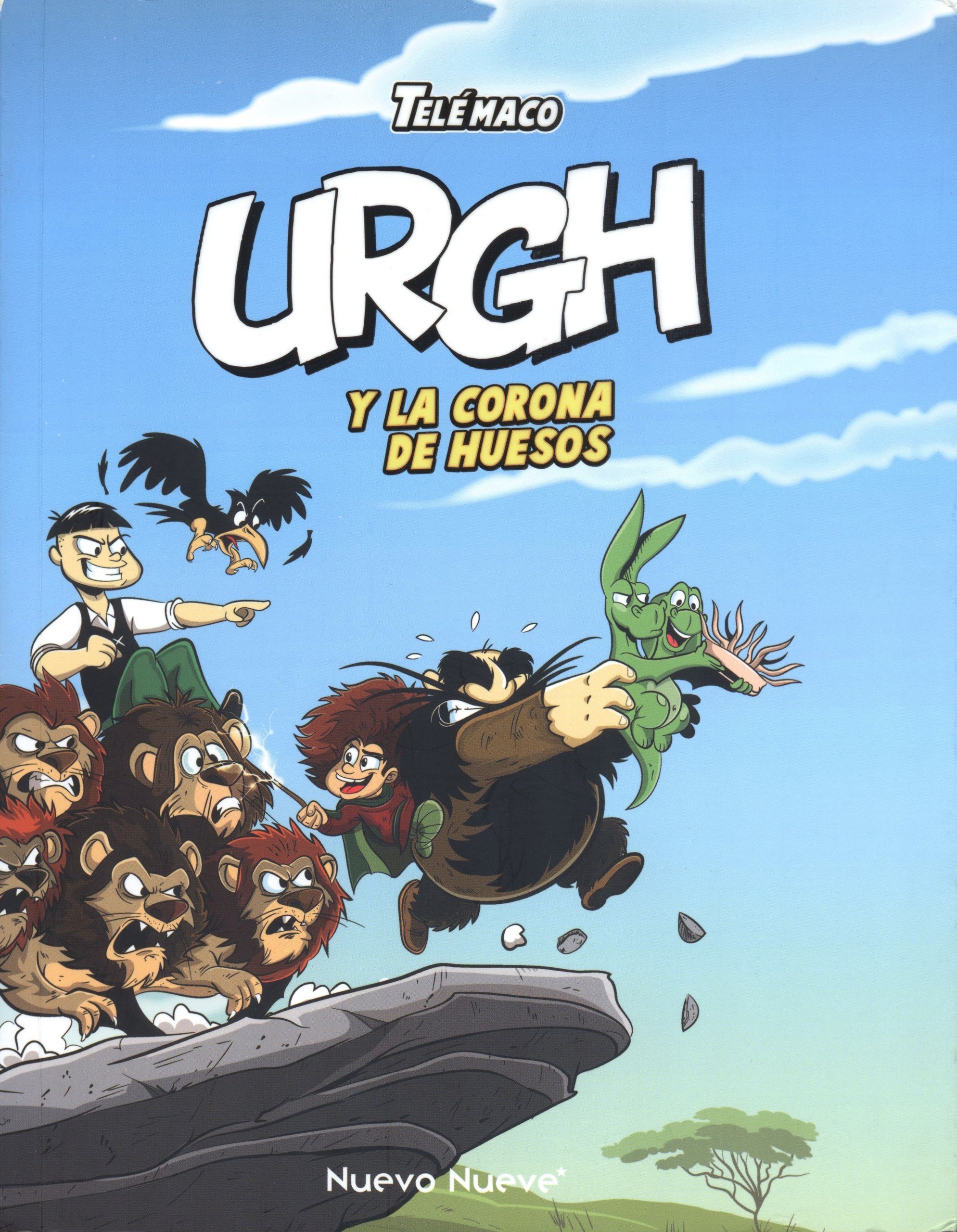 Portada ampliada de URGH Y LA CORONA DE HUESOS
