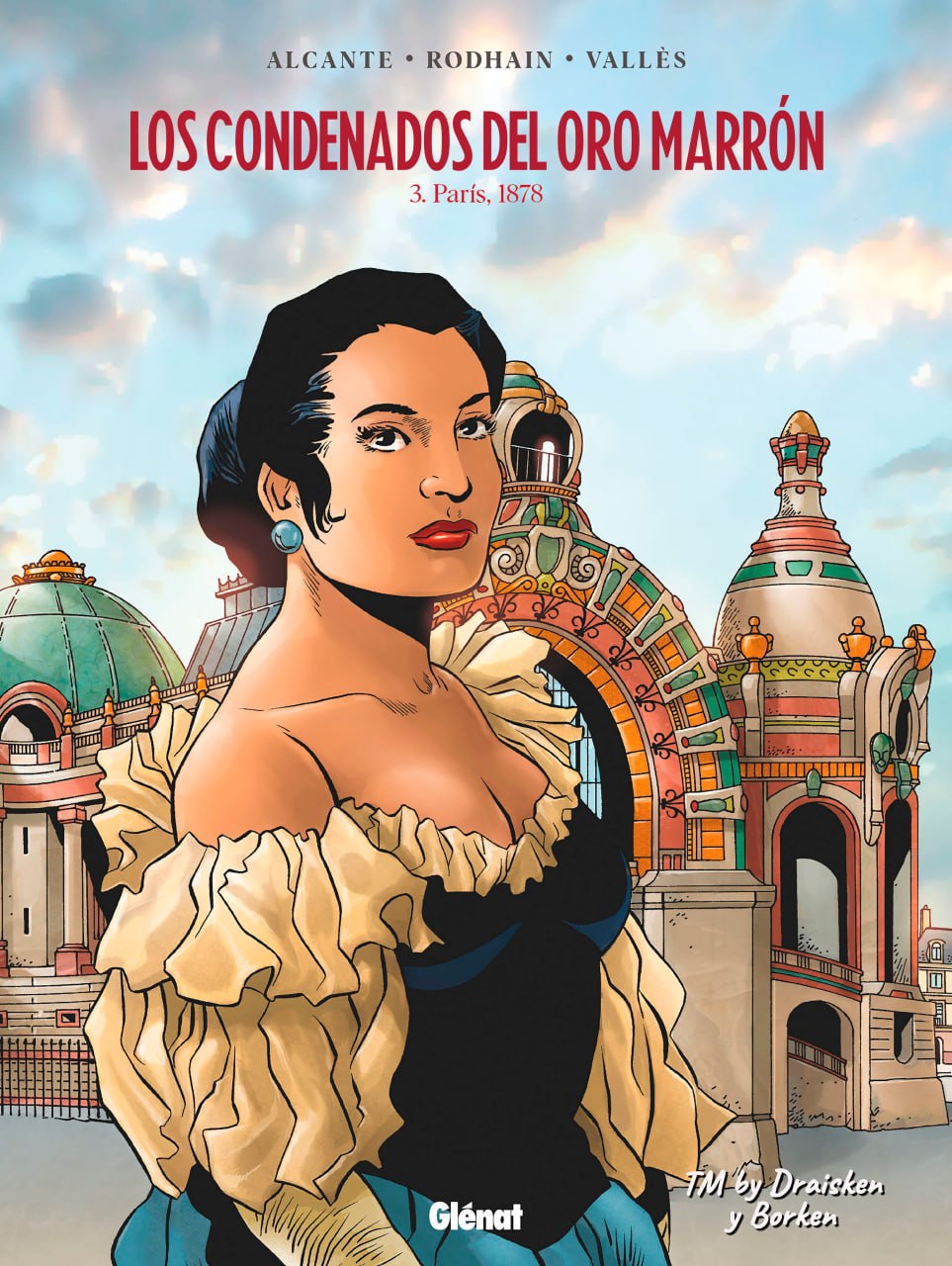 Portada ampliada de LOS_CONDENADOS_DEL_ORO_MARRÓN_Vol_1_Alcante_Valles_TM_by_Draisken