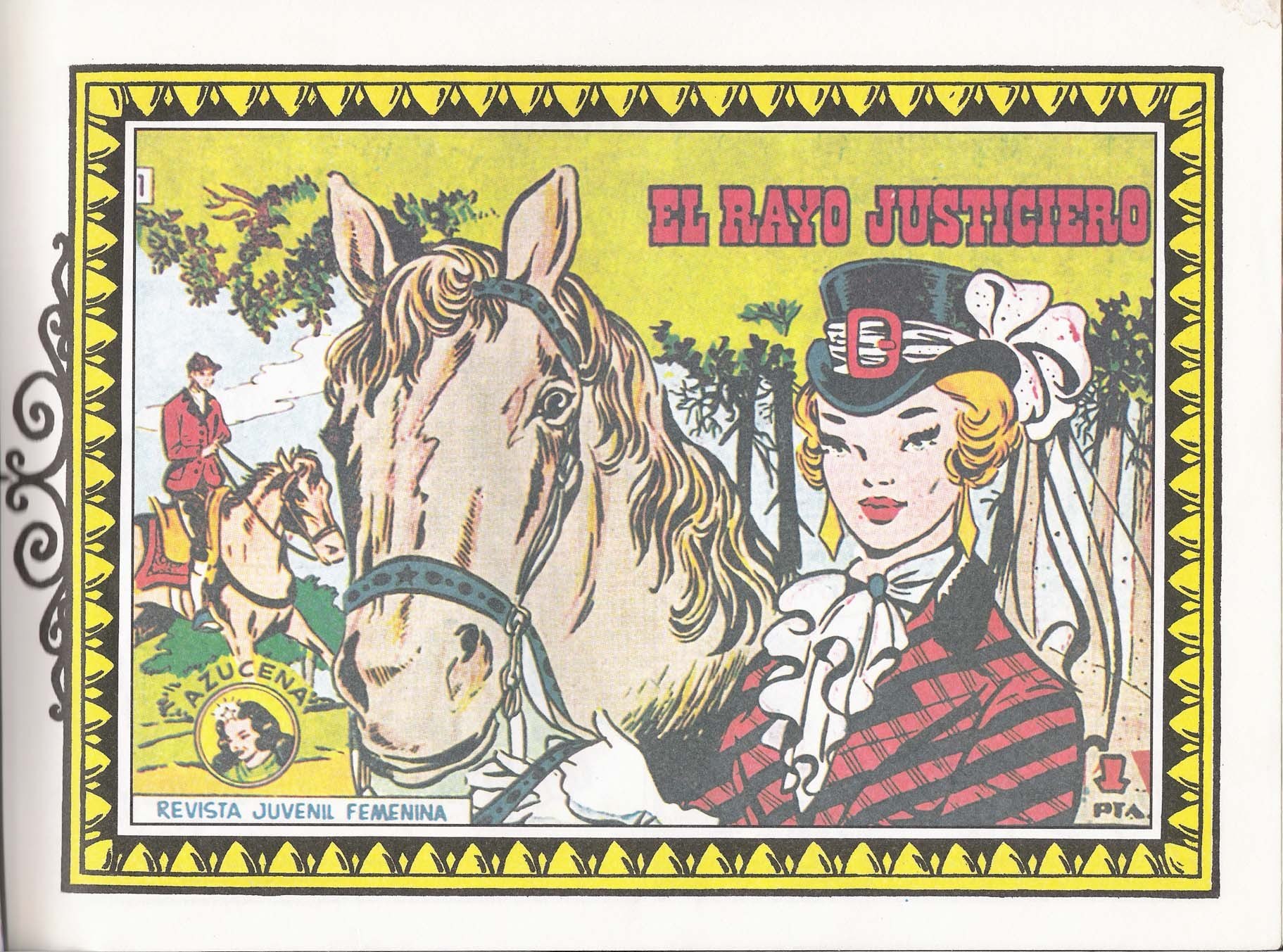 Portada ampliada de El Rayo Justiciero