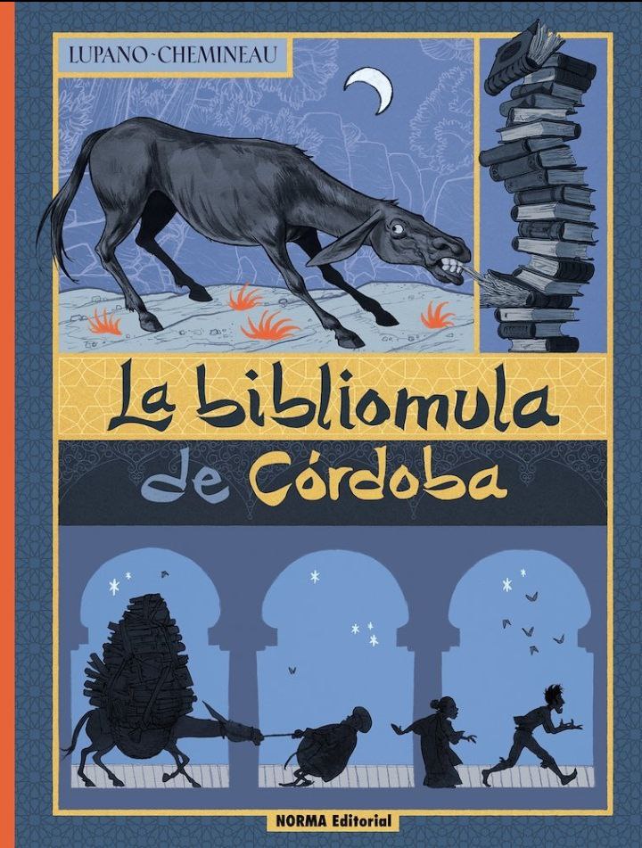 Portada ampliada de La bibliomula de Córdoba