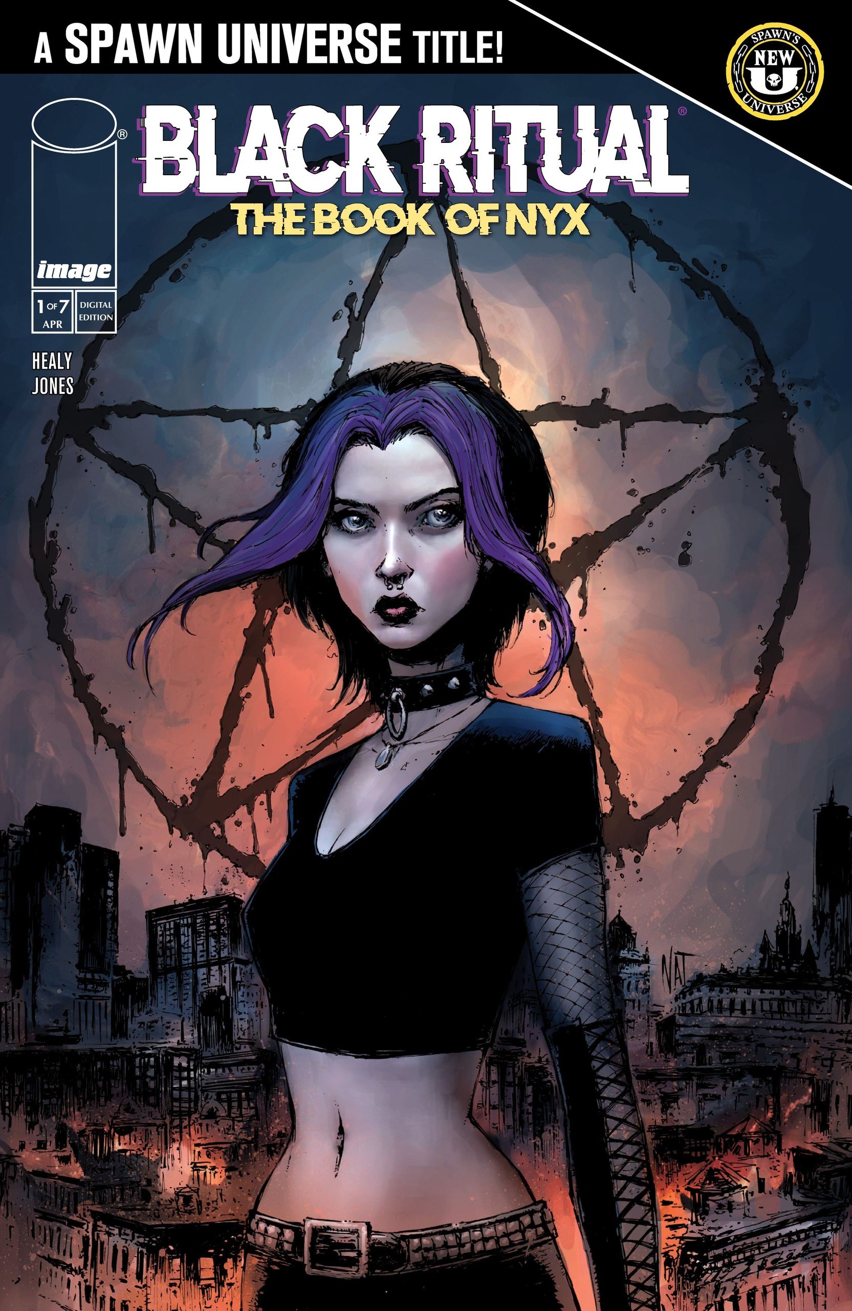 Portada ampliada de BLACK RITUAL THE BOOK OF NYX