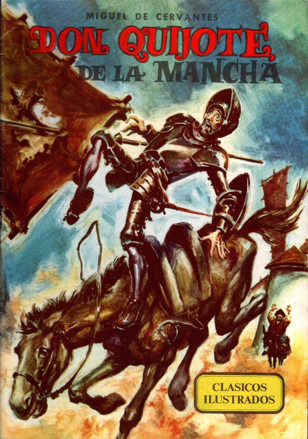 Portada ampliada de DON QUIJOTE DE LA MANCHA