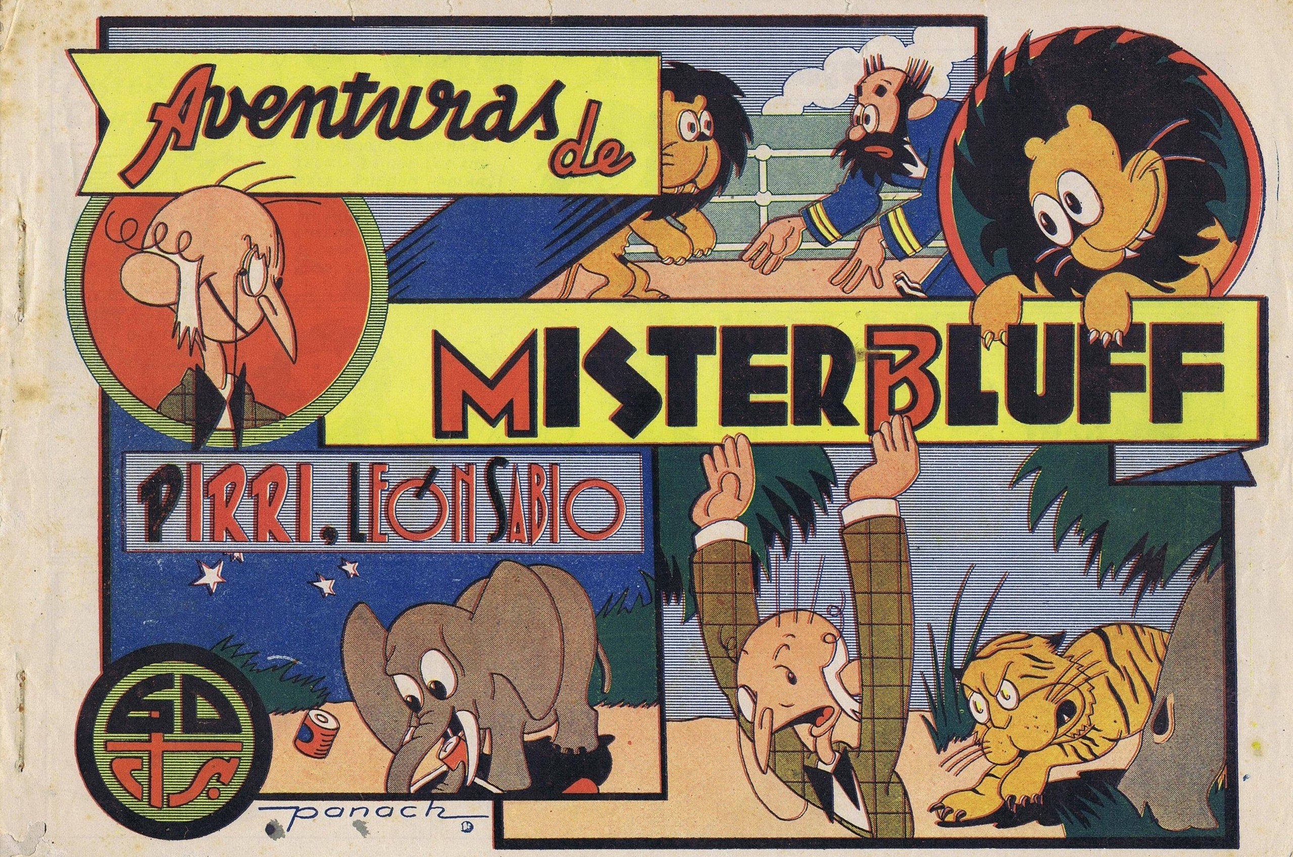 Portada ampliada de Aventuras de MISTER BLUFF