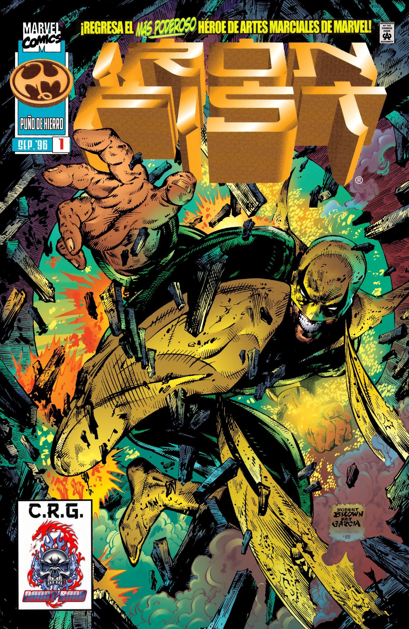 Portada ampliada de Iron Fist
