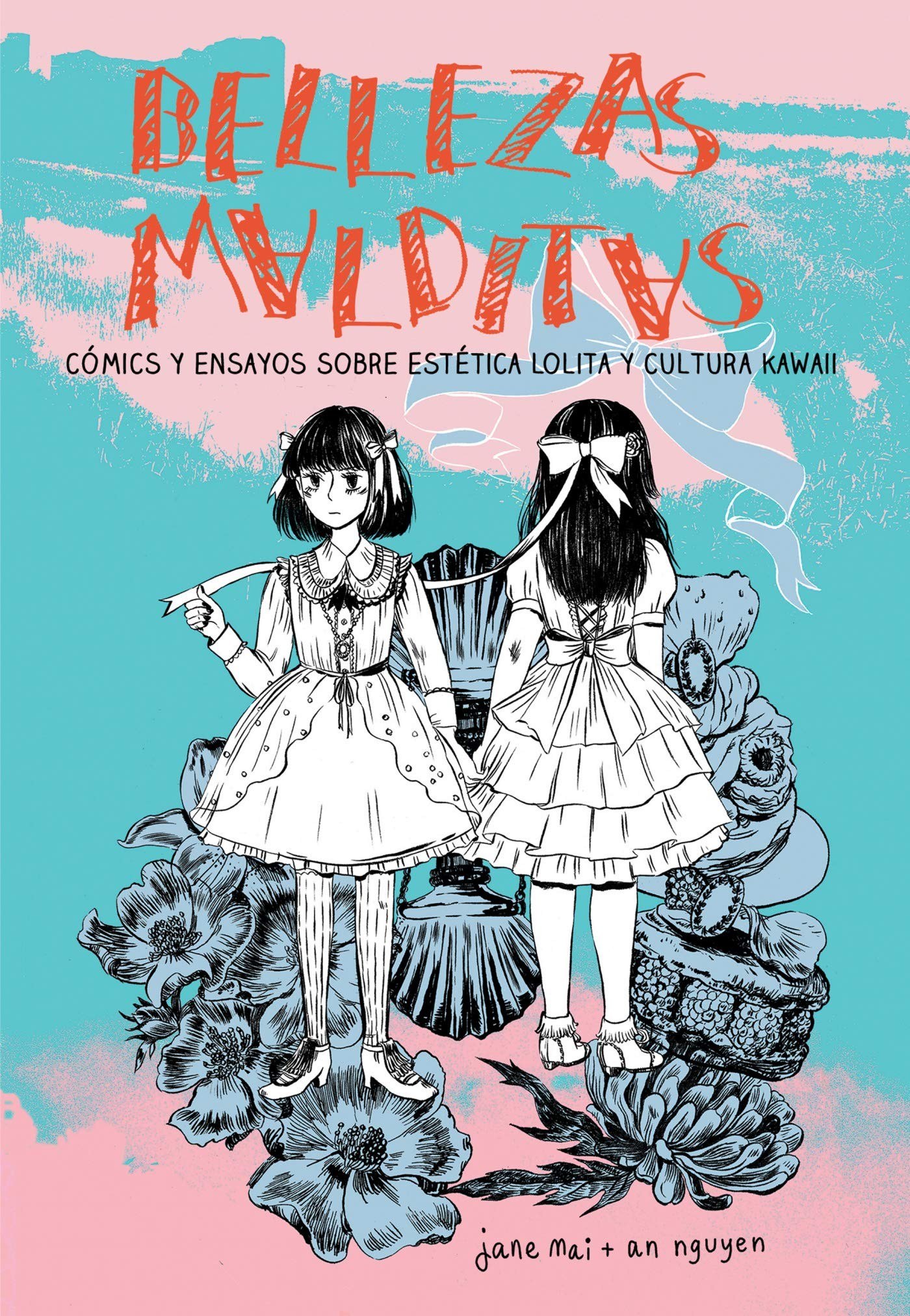 Portada ampliada de Bellezas malditas. Comics y ensayos sobre estetica Lolita y cultura Kawaii(Fakolas)(XIX Aniversario CRG)
