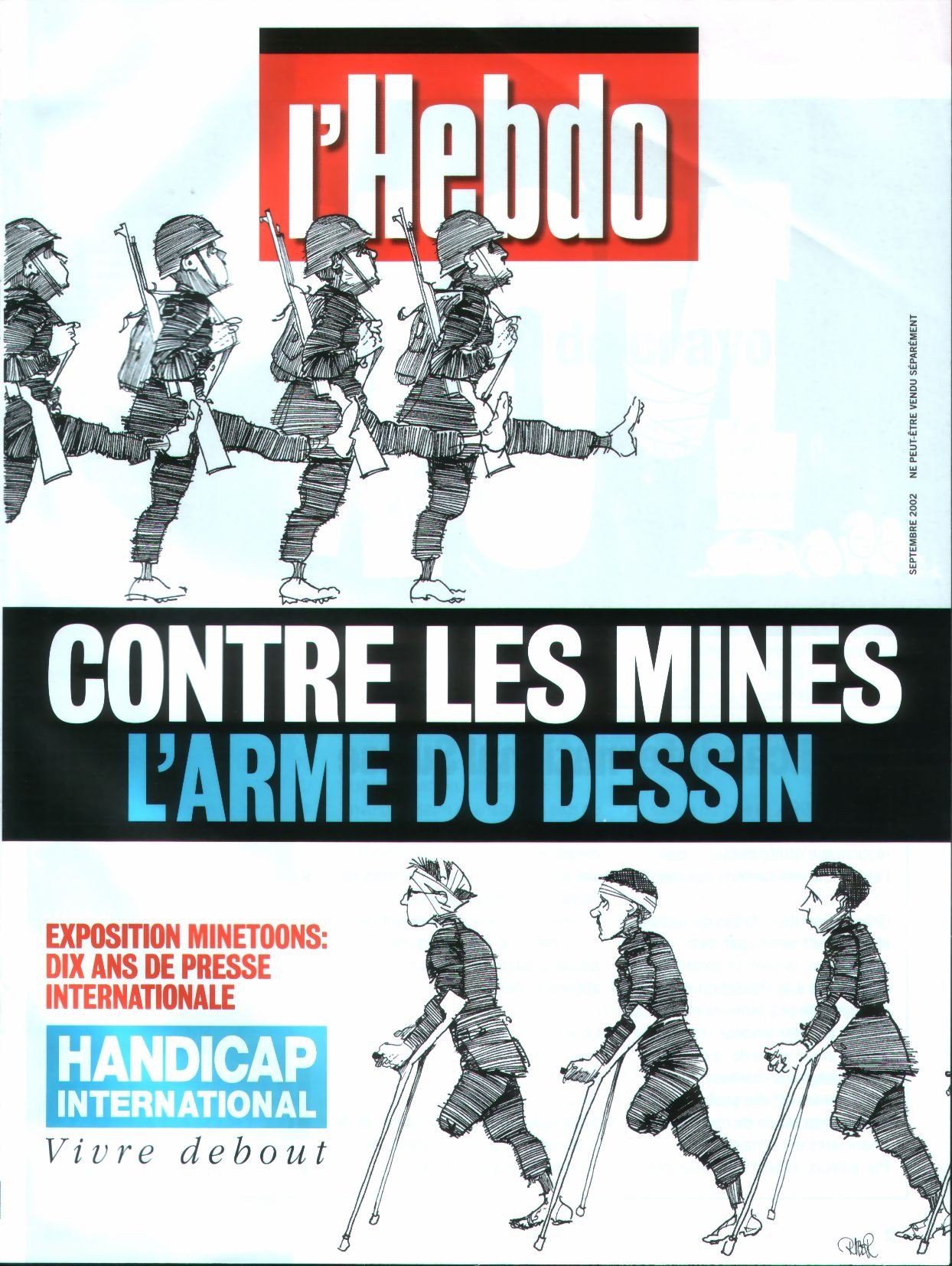 Portada ampliada de Contre Les Mines L'arme Du Dessin - Tos (bdc - Artbook - Fr) (collectif) (a)fp