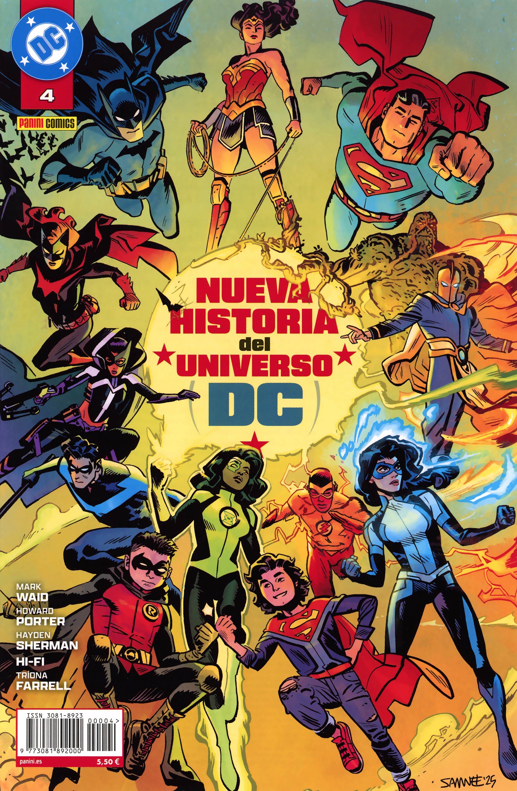 Portada ampliada de Nueva Historia del Universo DC