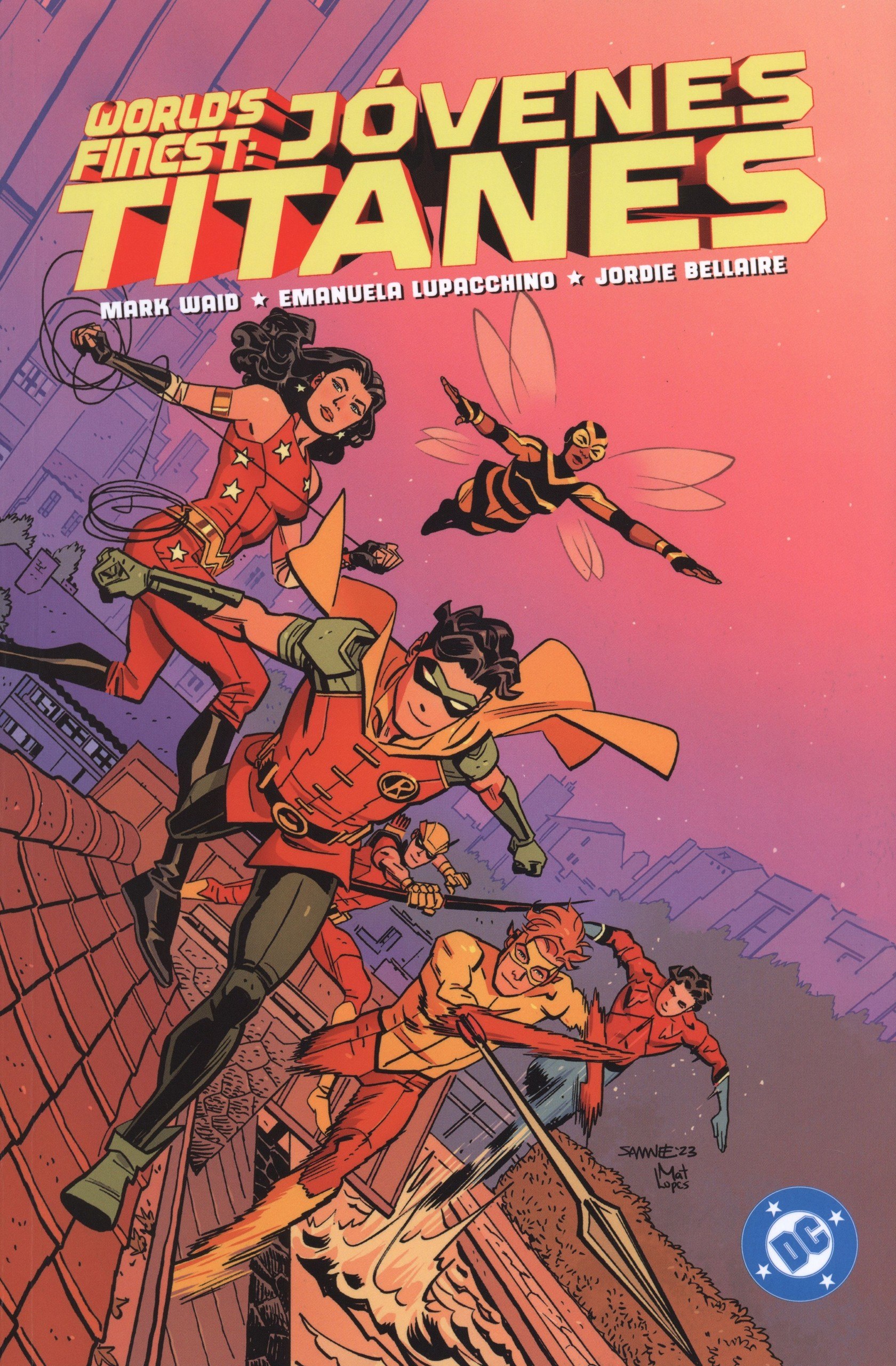 Portada ampliada de World's Finest: Jóvenes Titanes