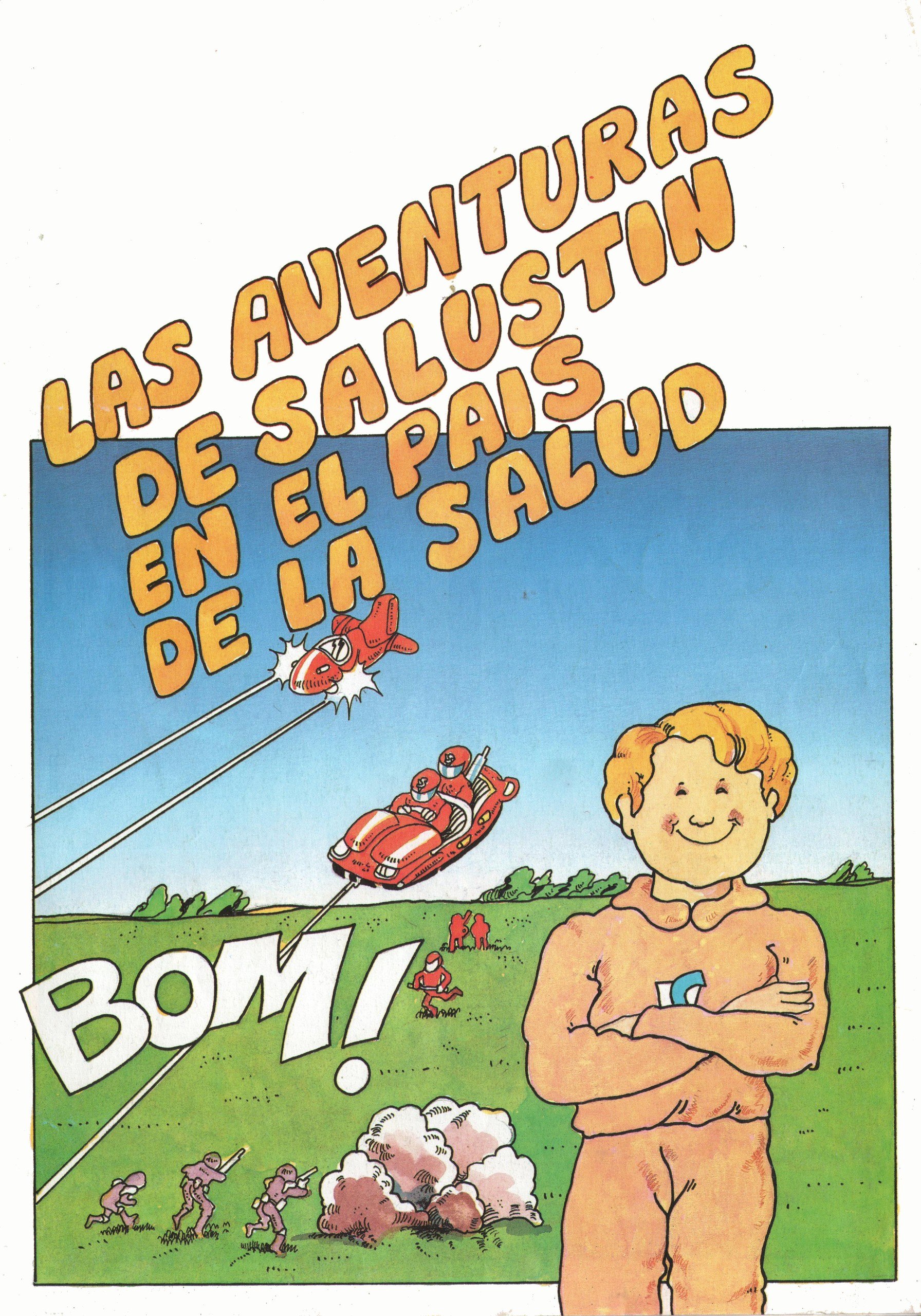 Portada ampliada de Las aventuras de Salustin en el país de la salud