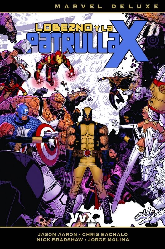 Portada ampliada de Lobezno y la patrulla X