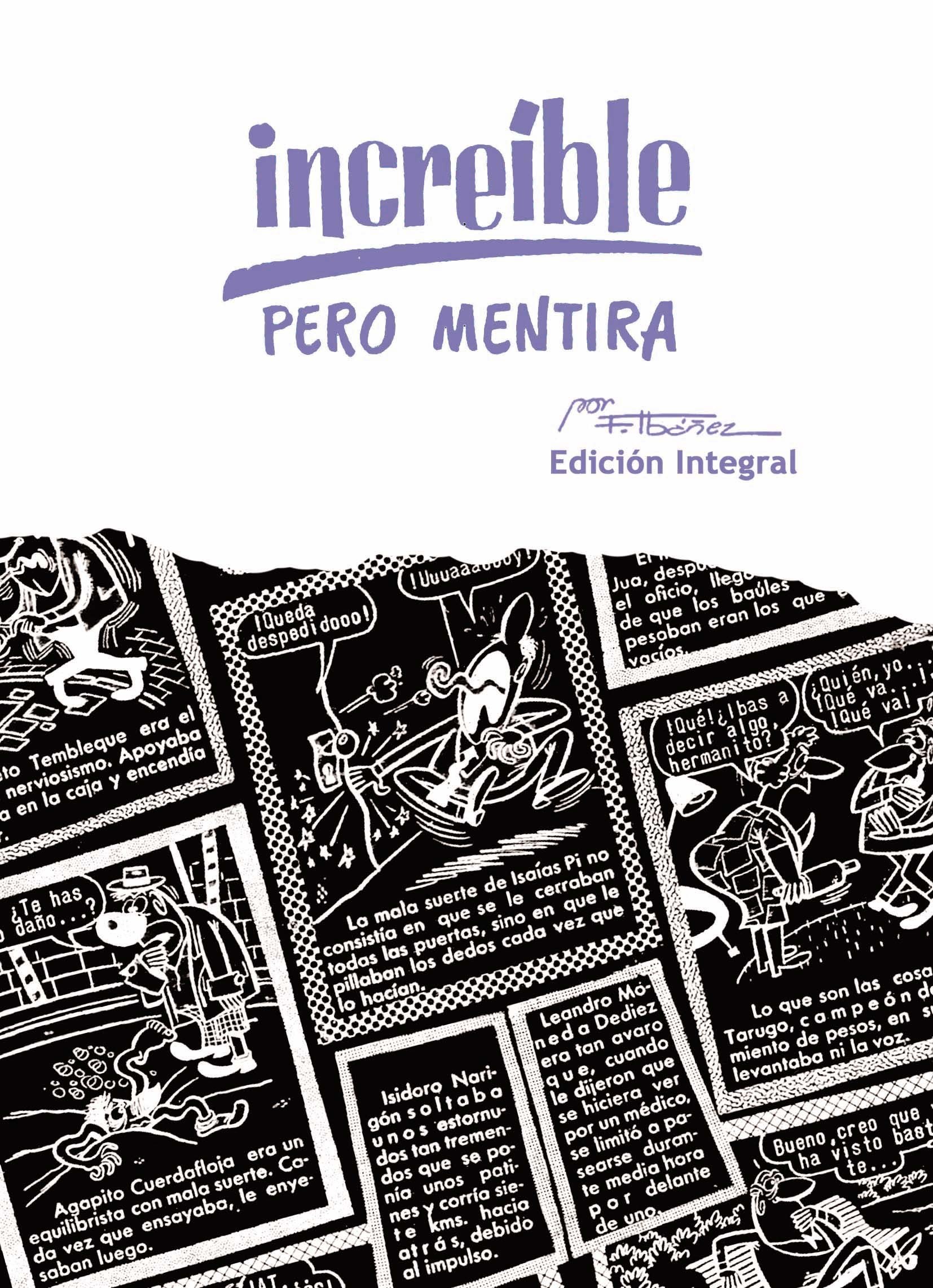 Portada ampliada de increíble PERO MENTIRA