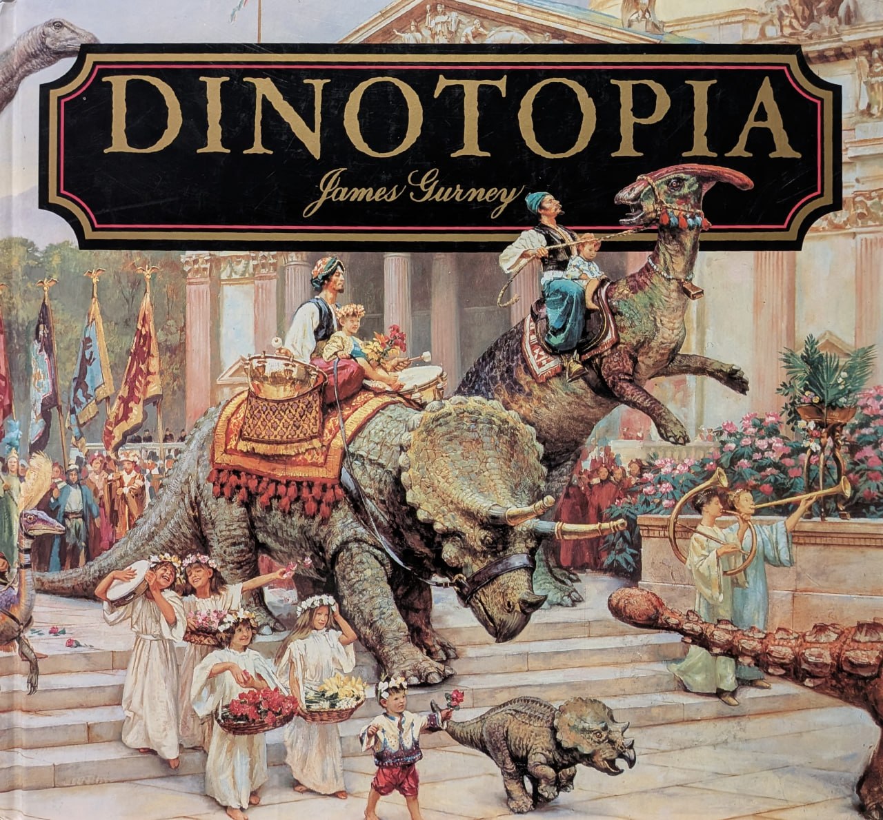 Portada ampliada de DINOTOPIA