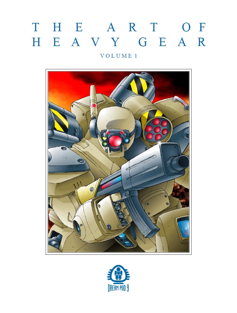 Portada ampliada de THE ART OF HEAVY GEAR VOLUME