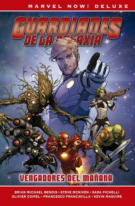 Portada ampliada de Guardians de la Galaxia Vengadores del mañana
