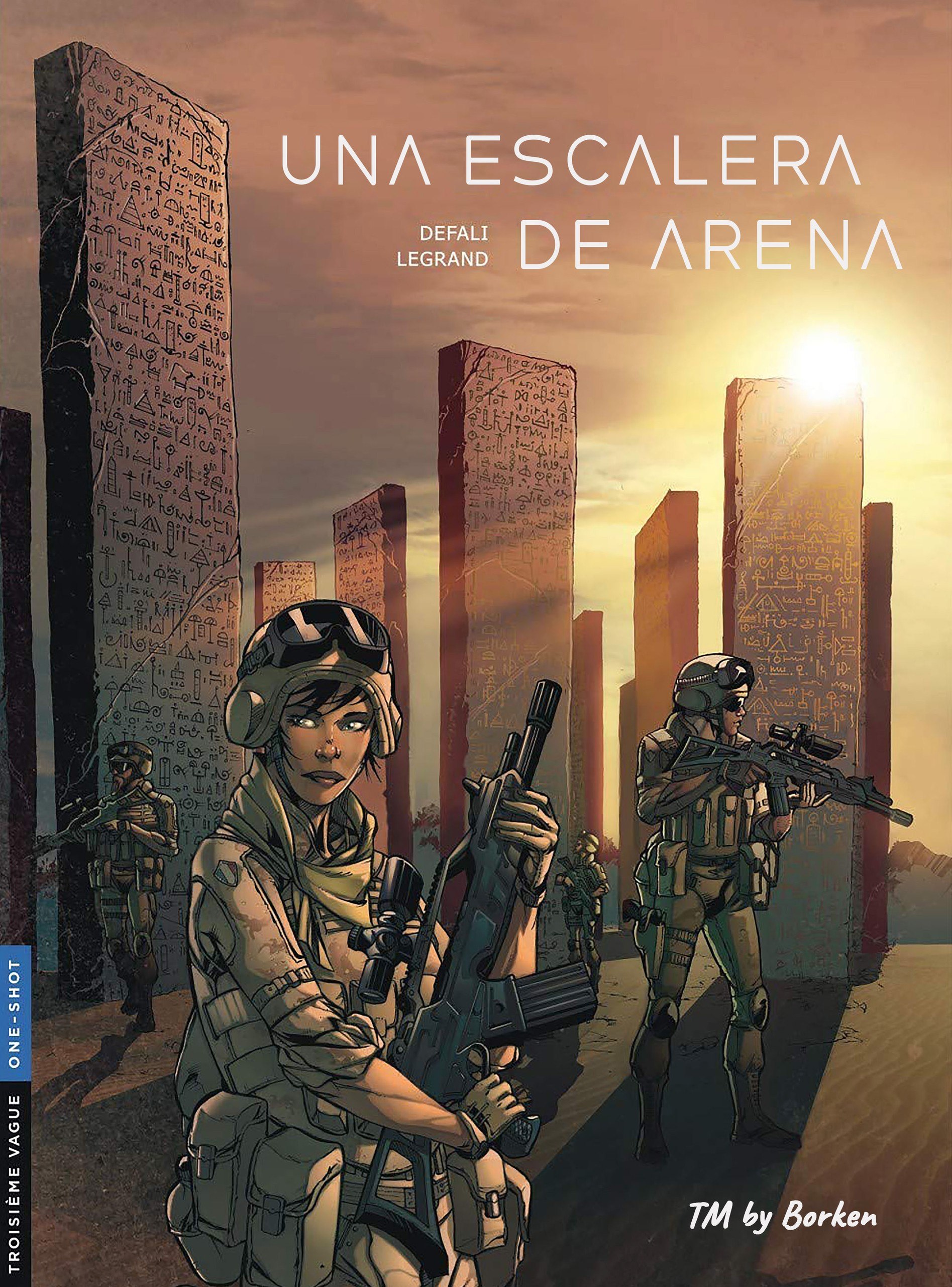 Portada ampliada de UNA ESCALERA DE ARENA